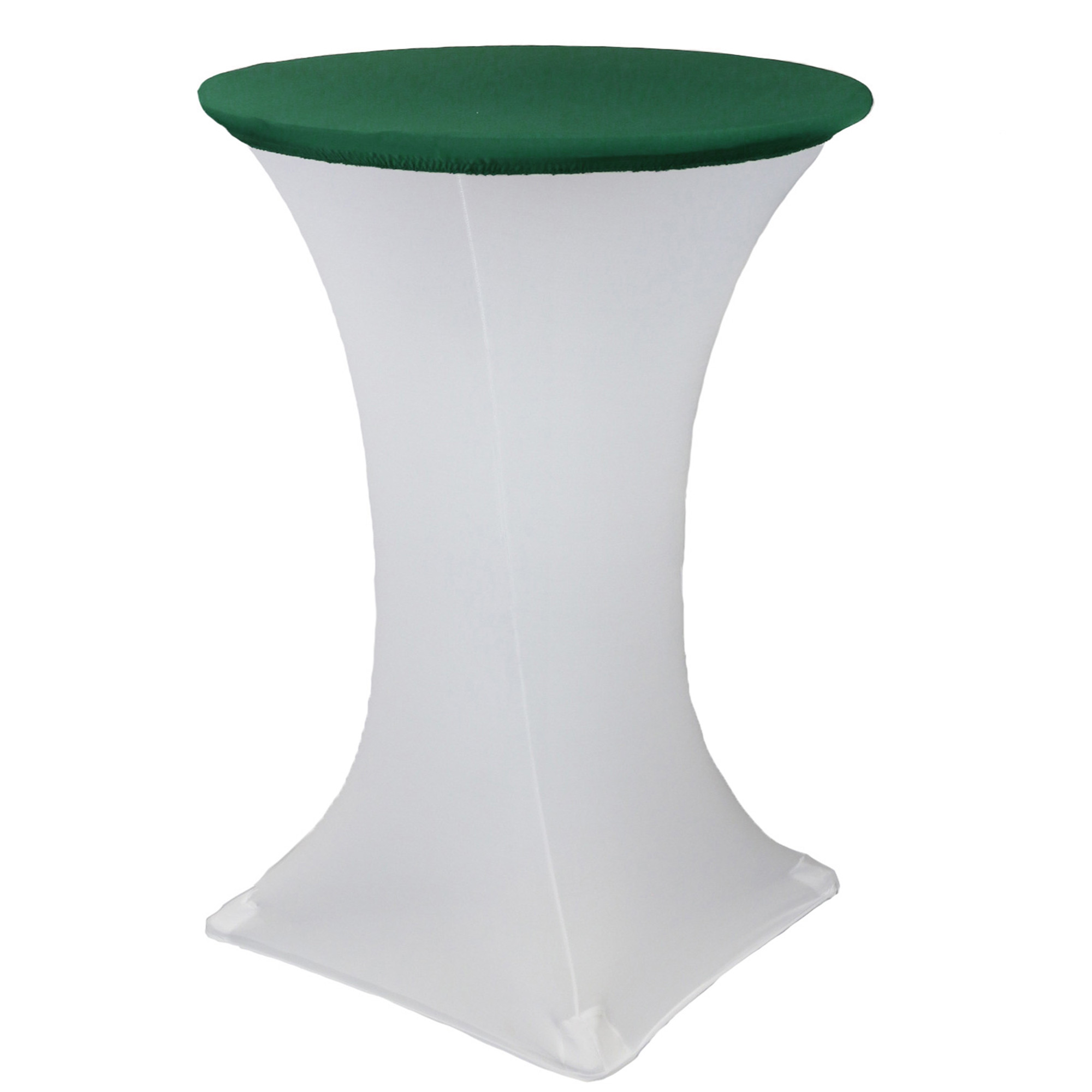 30" Stretch Spandex Table Topper/Cap Hunter Green