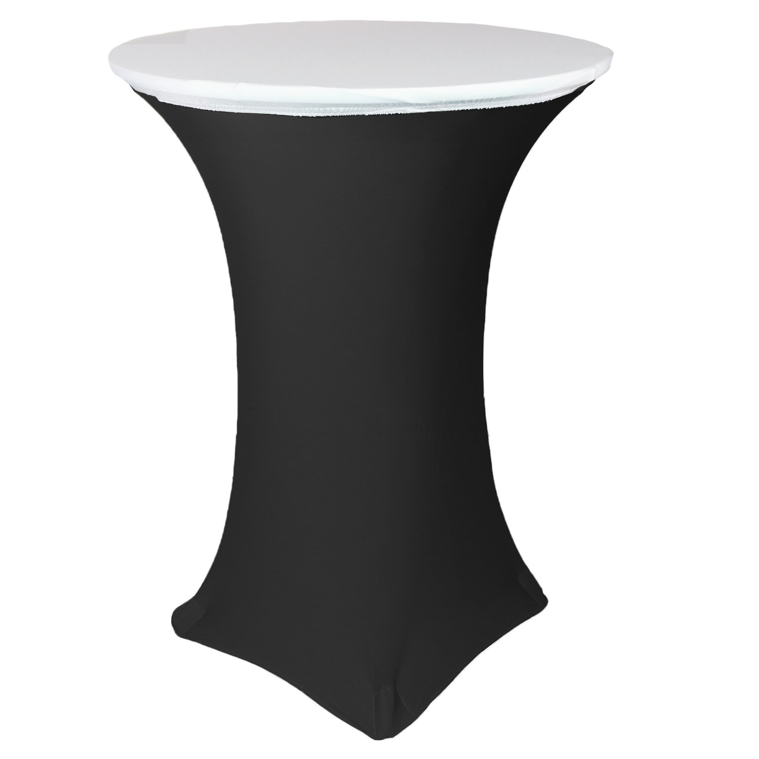 30" Stretch Spandex Table Topper/Cap White