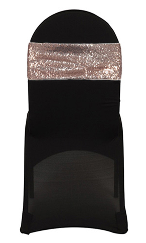 10 Pack Stretch Spandex Glitz Sequin Bands Blush Events