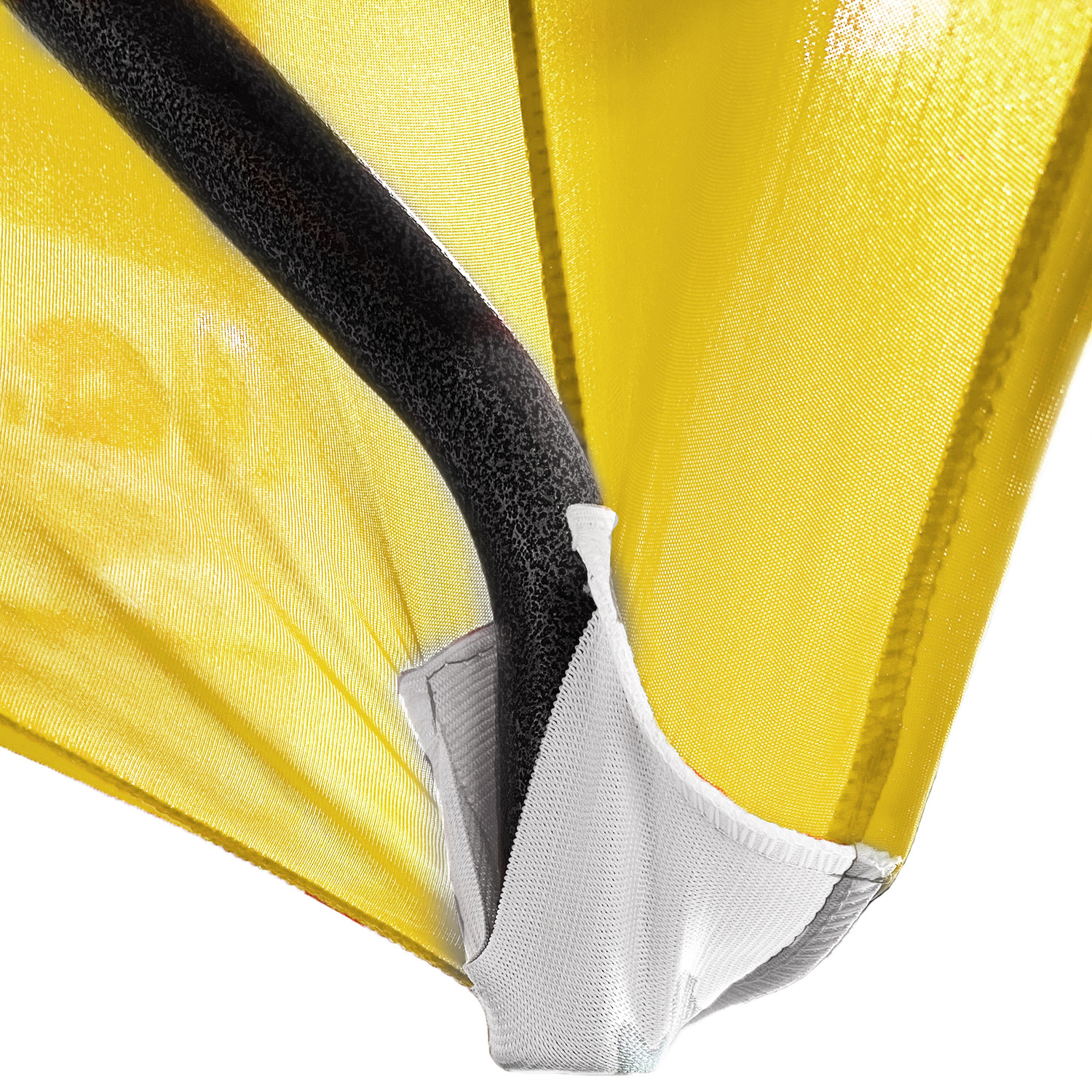 Stretch Spandex 8 ft Rectangular Table Cover Yellow front pocket