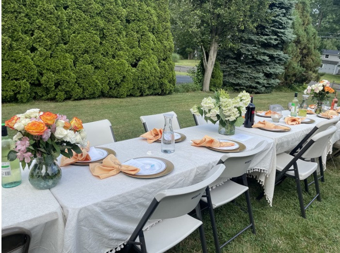 Polyester Cloth Napkins Peach  brunch