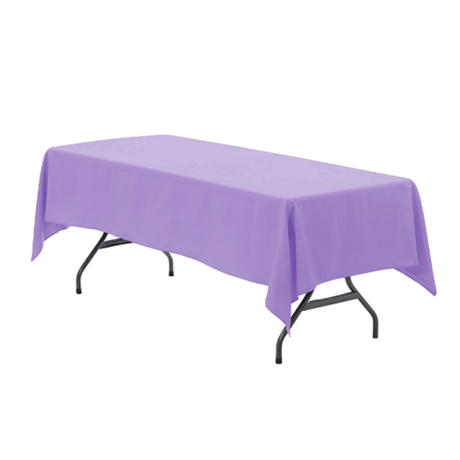 60 x 102 Inch Rectangular Polyester Tablecloth Lavender