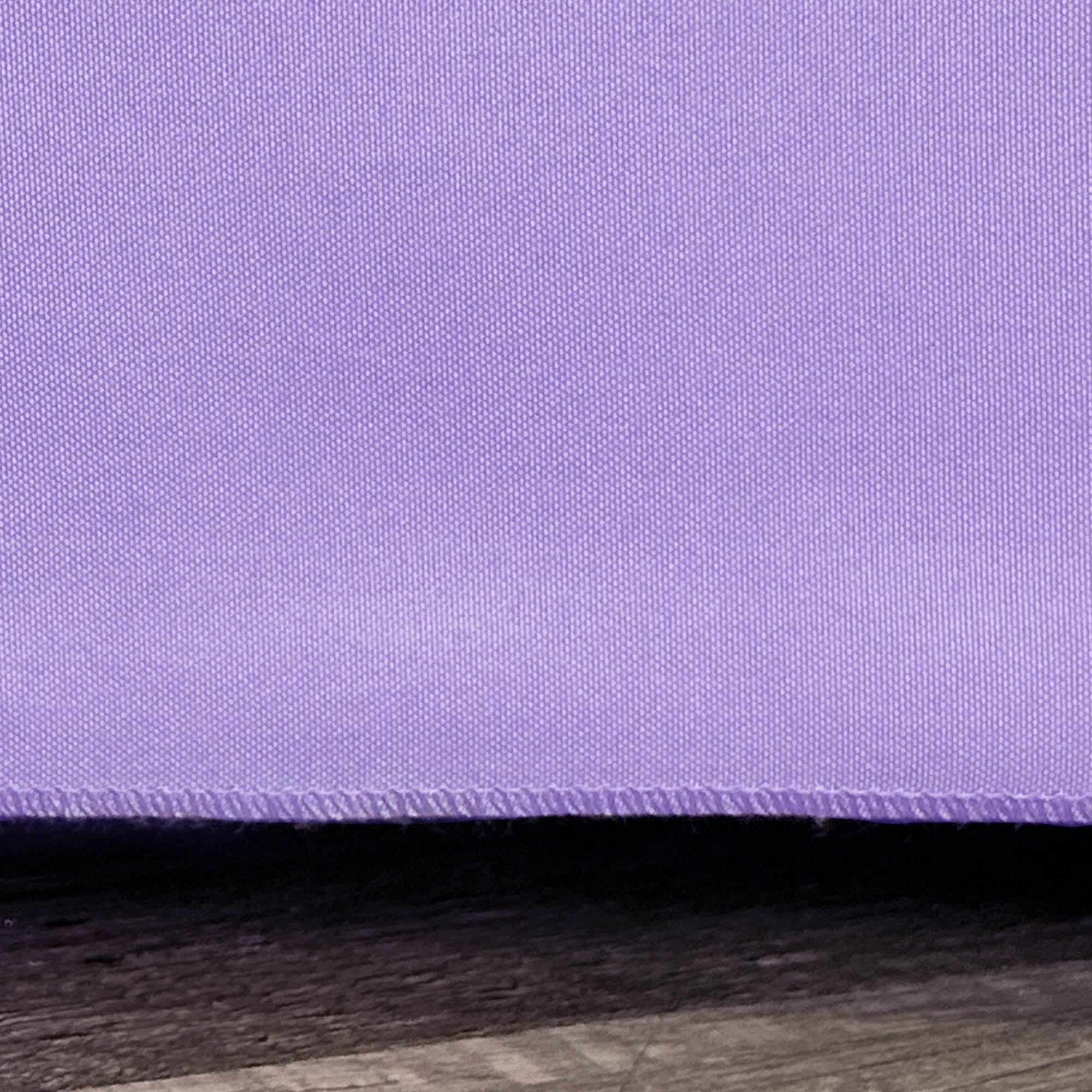 6 ft Fitted Polyester Tablecloth Rectangular Lavender hem