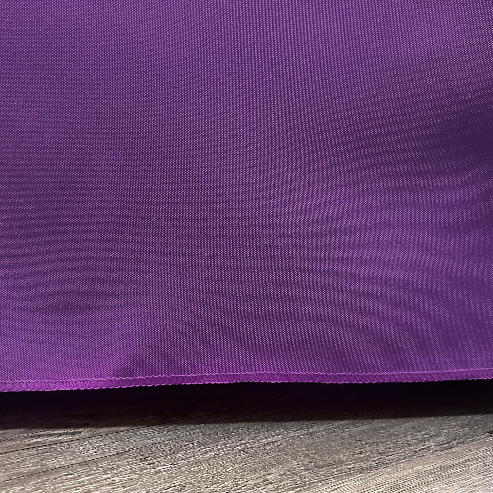 8 ft Fitted Polyester Tablecloth Rectangular Purple hem