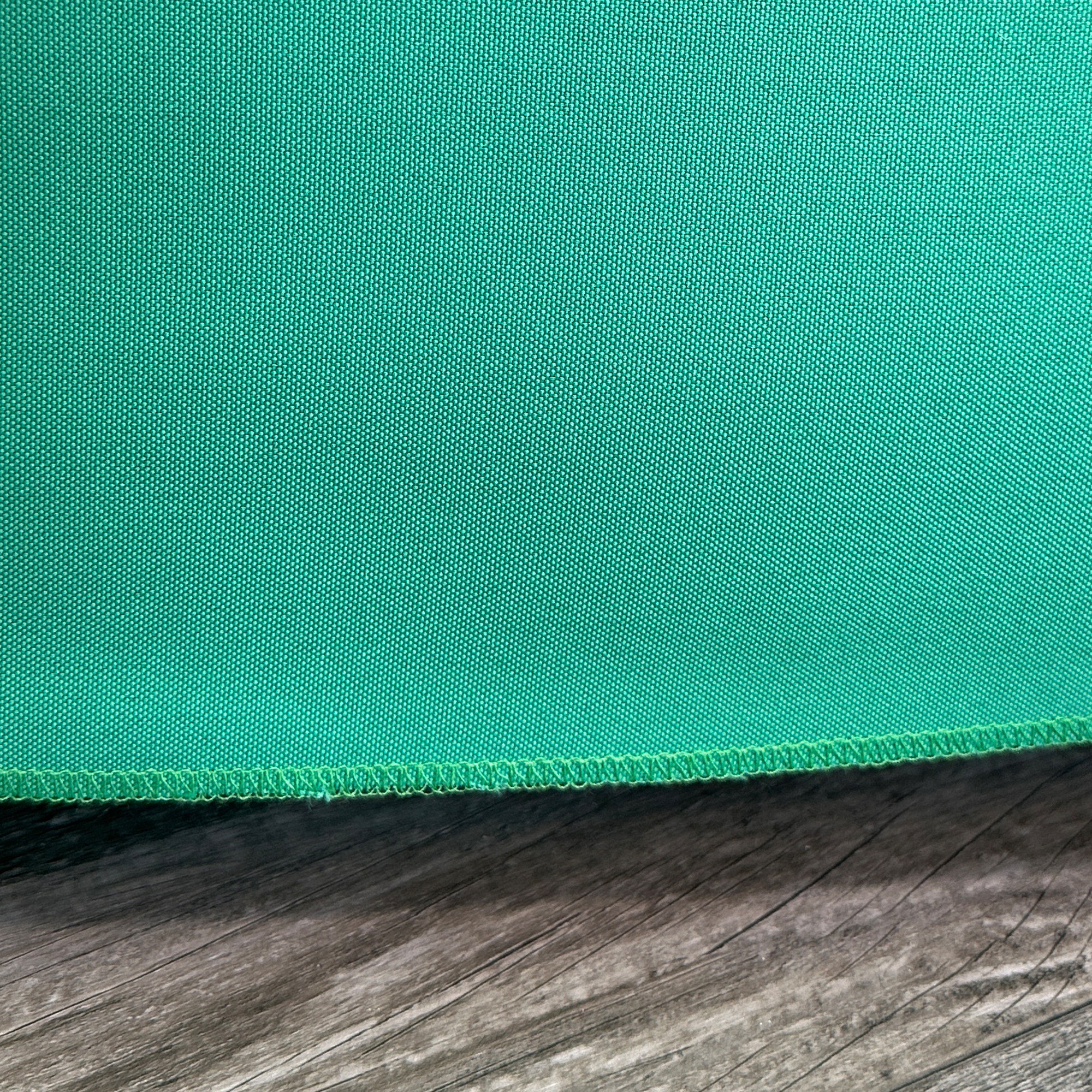 8 ft Fitted Polyester Tablecloth Rectangular Teal hem