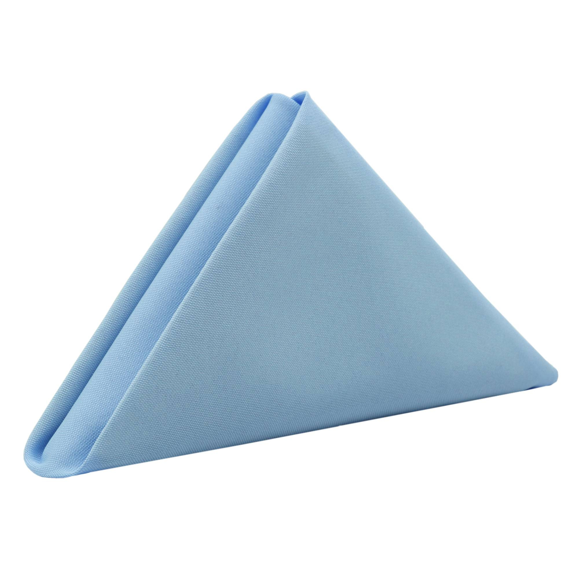20 Inch Polyester Cloth Napkins Light Blue