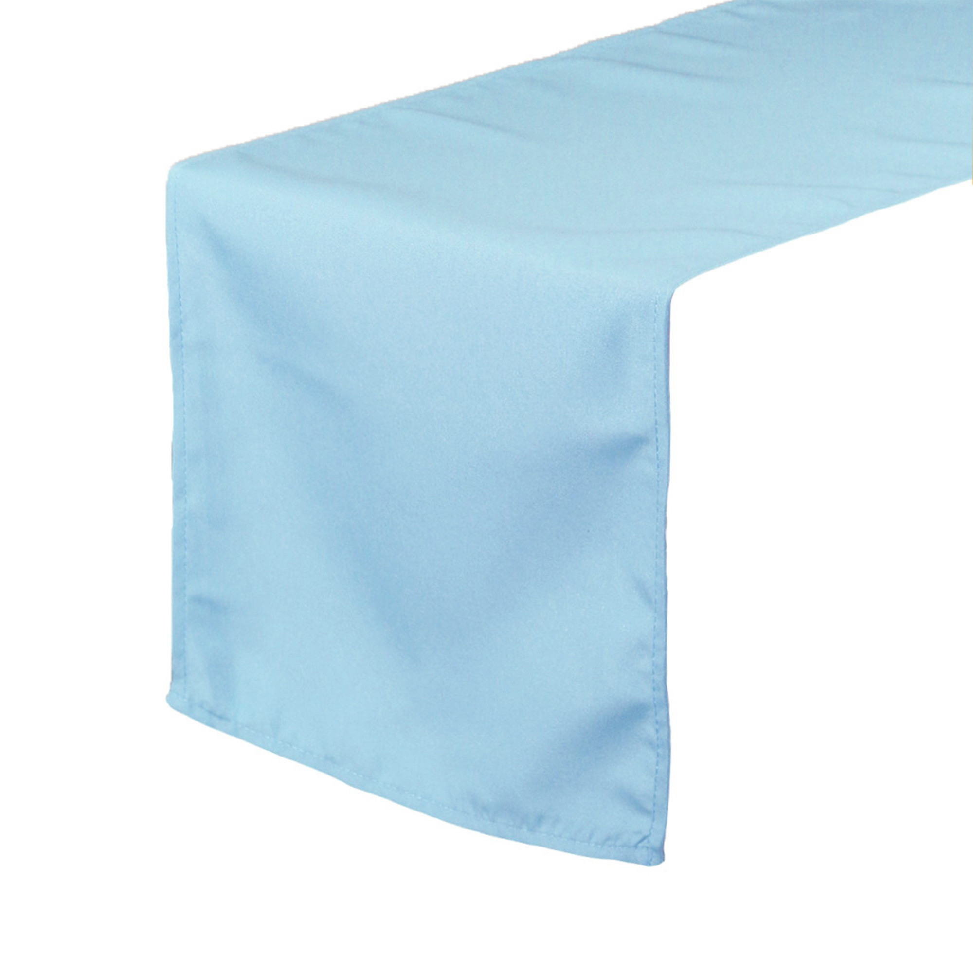 14 x 108 Inch Polyester Table Runner Light Blue
