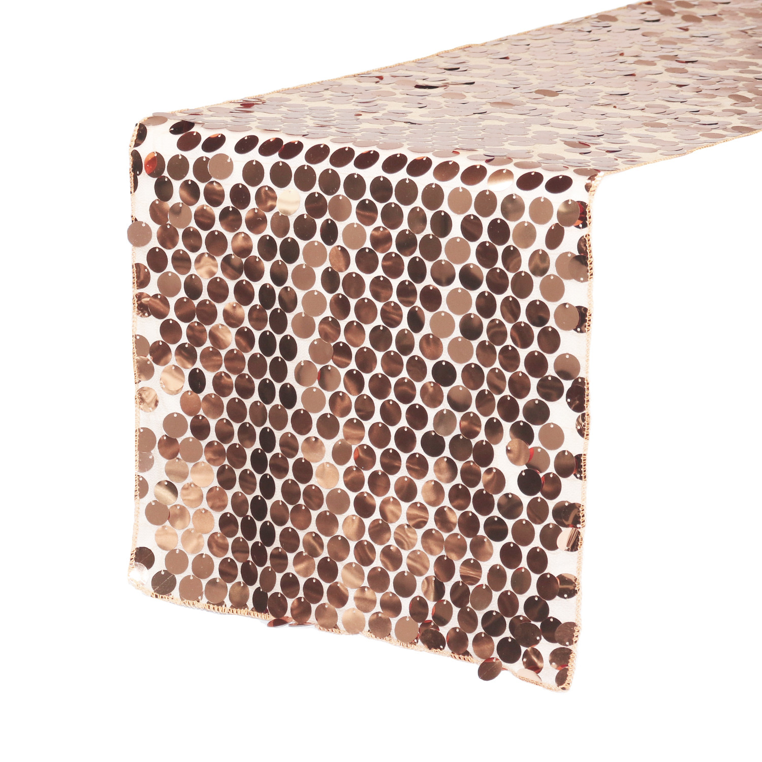 14" x 108" Large Payette Sequin Table Runner Blush