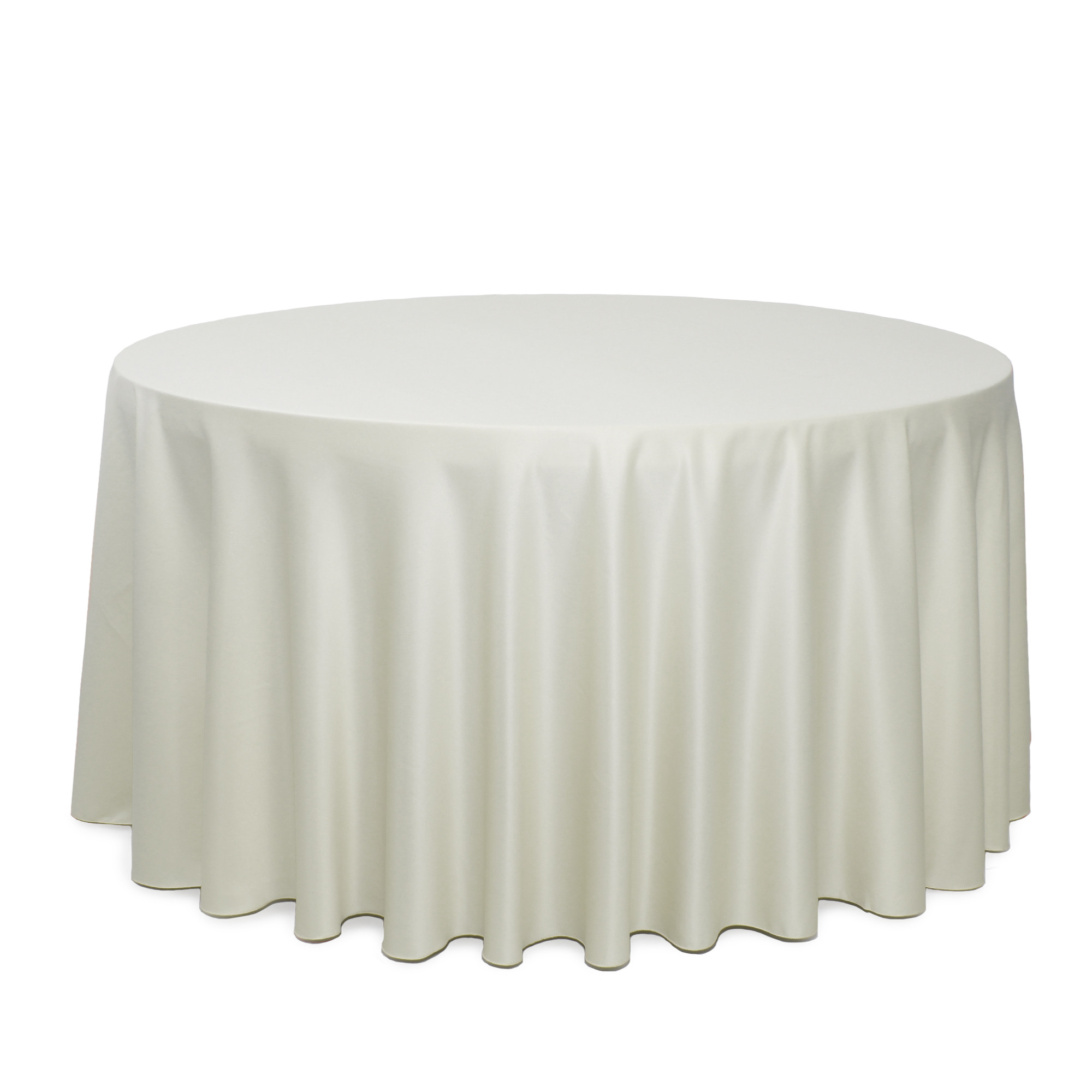 120 Inch Round L'amour Tablecloth Ivory