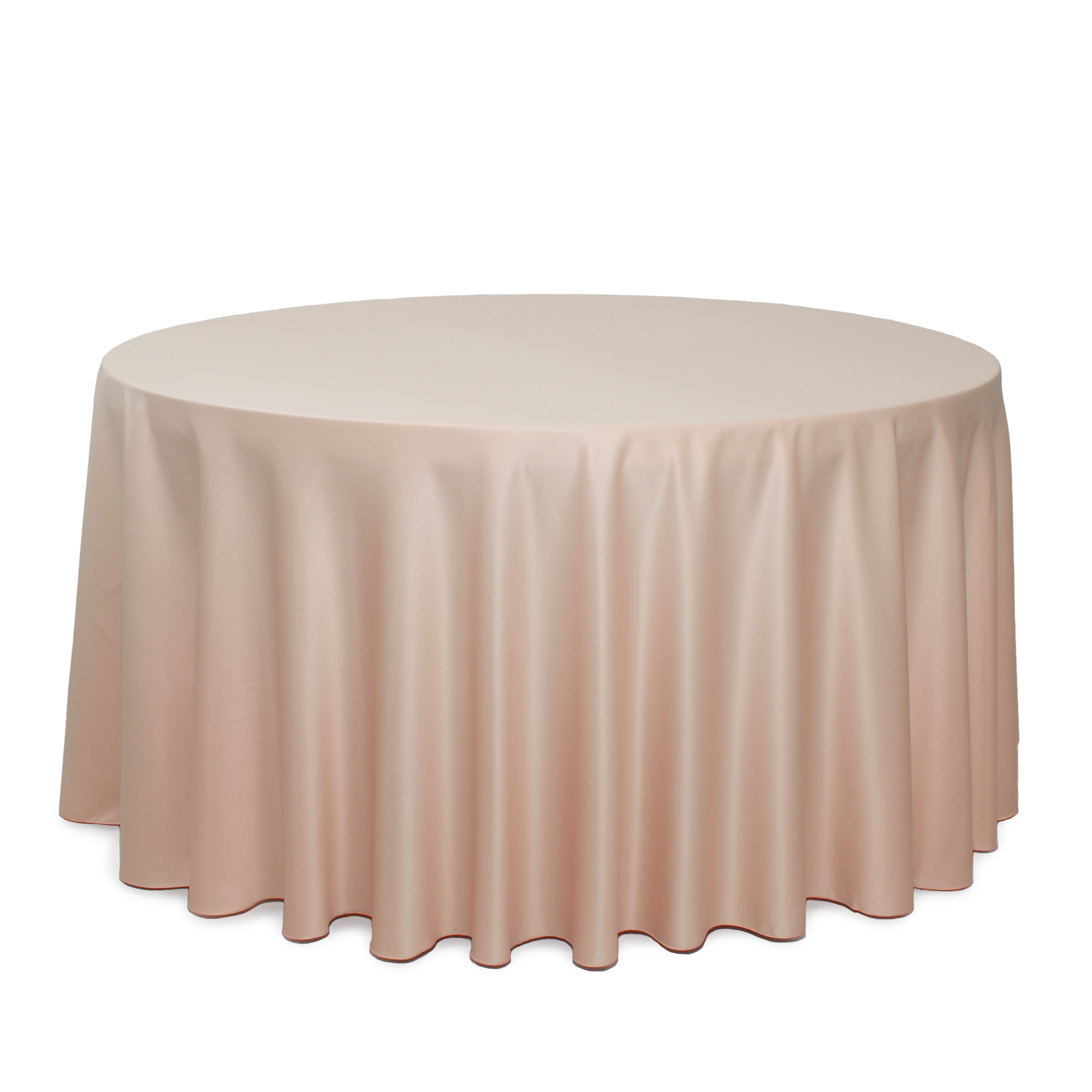 120 Inch Round L'amour Tablecloth Blush