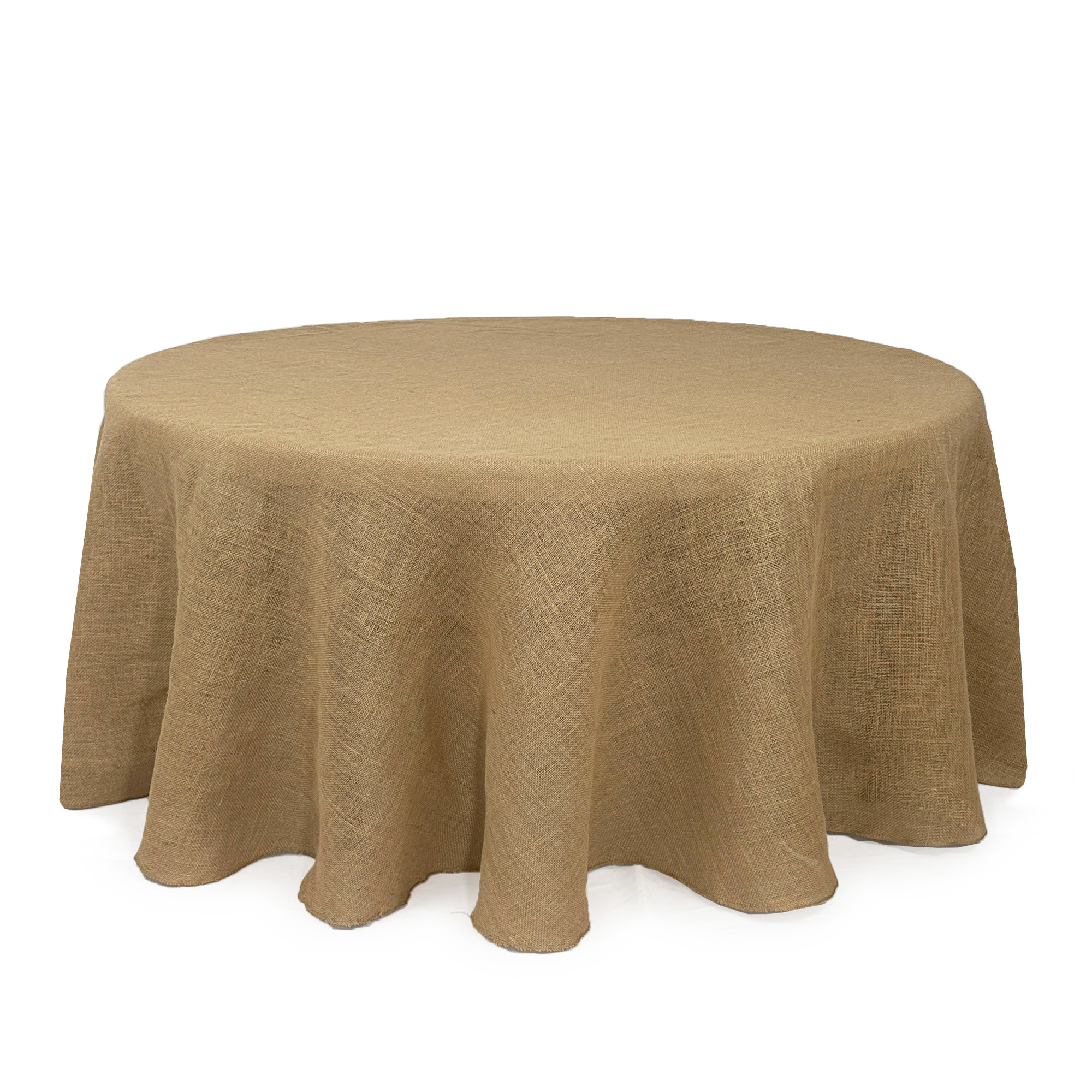 burlap round tablecloth