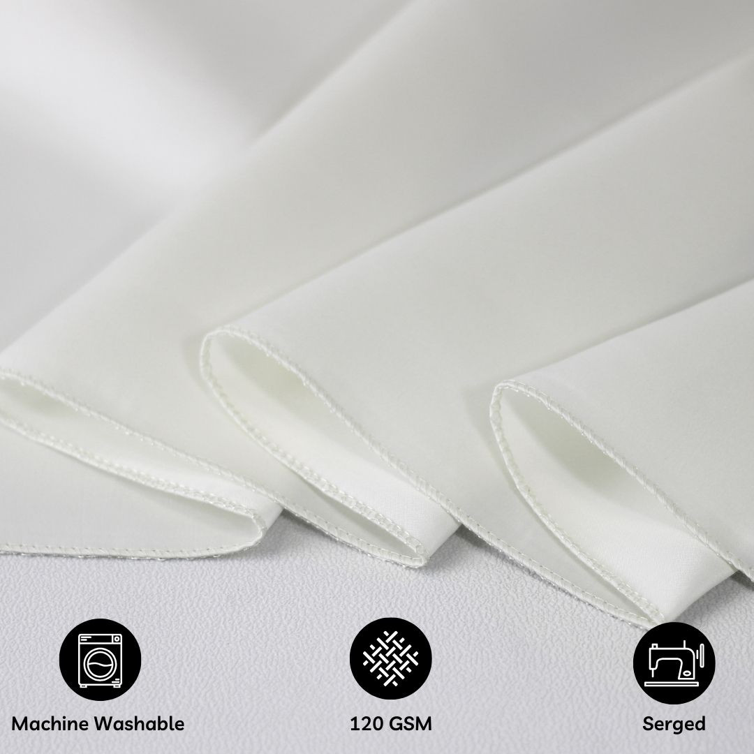 90 x 132 Inch Rectangular L'amour Tablecloth White Hem