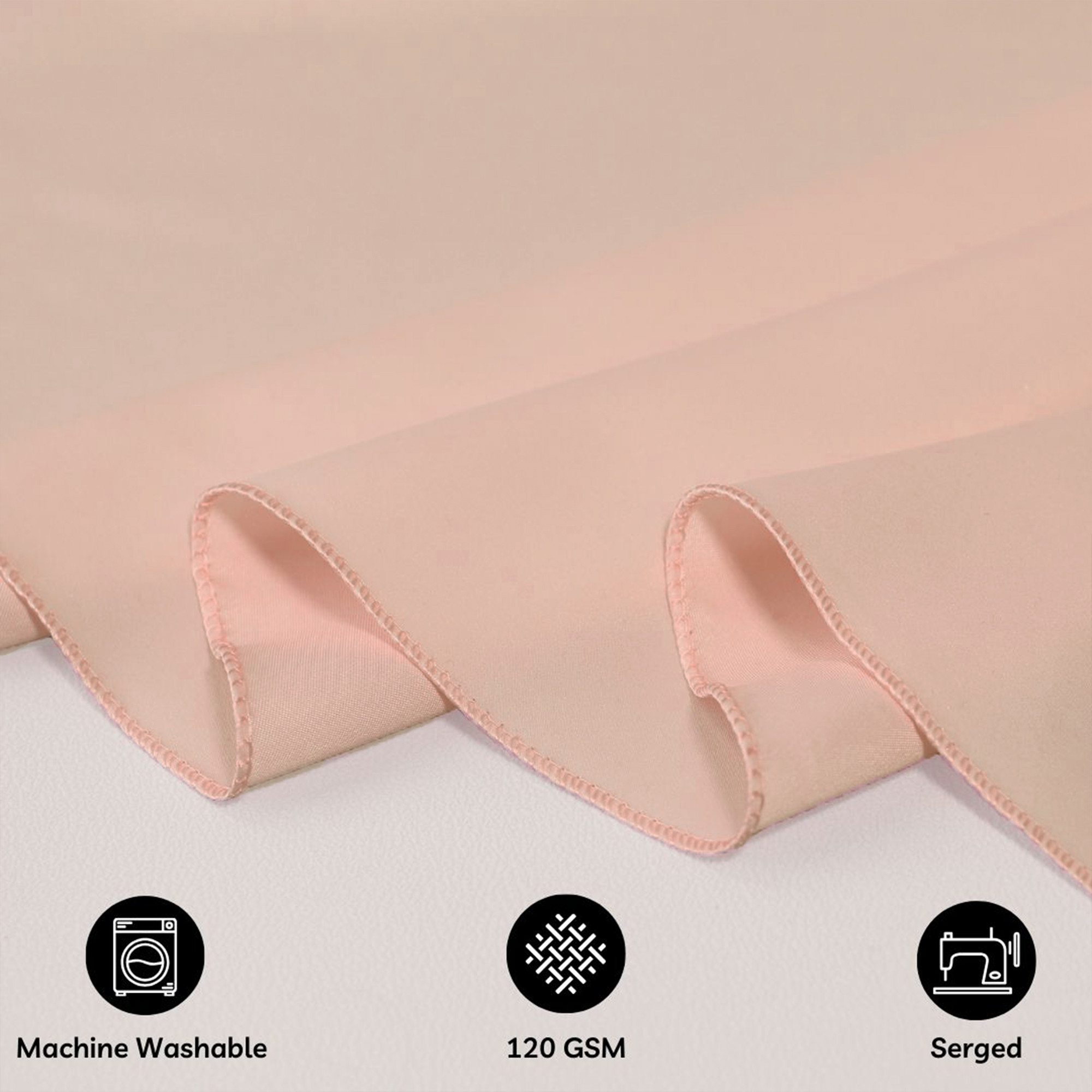 90 x 132 Inch Rectangular L'amour Tablecloth Blush features