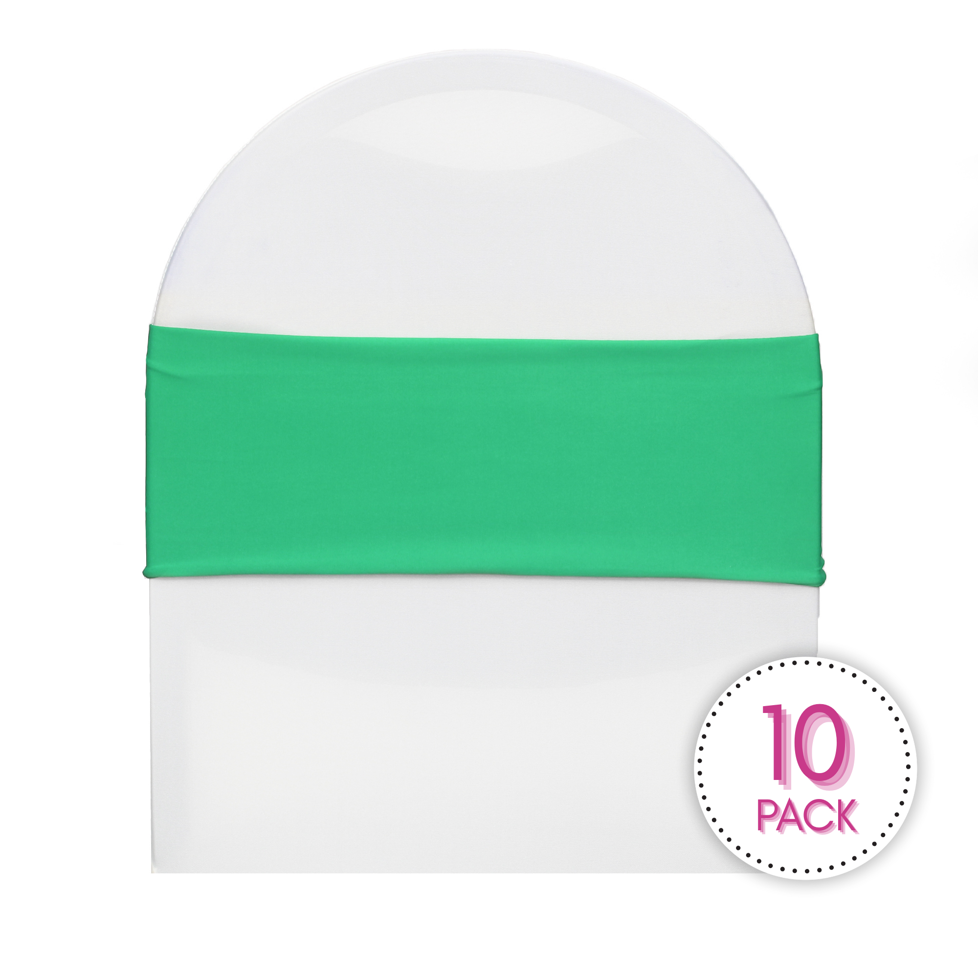 emerald green spandex bands pack of 10