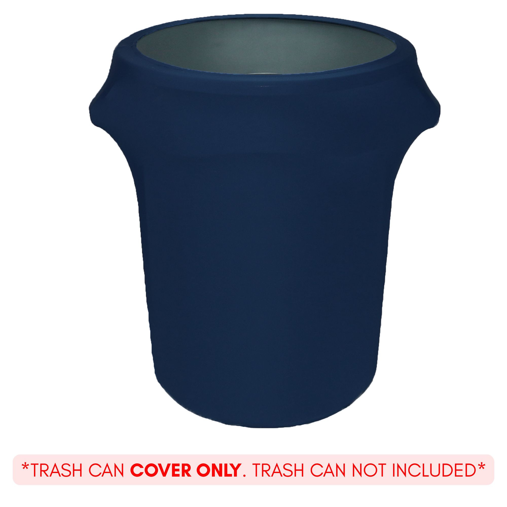 32 Gallon Spandex Trash Can/Waste Container Cover Navy Blue | YCC
