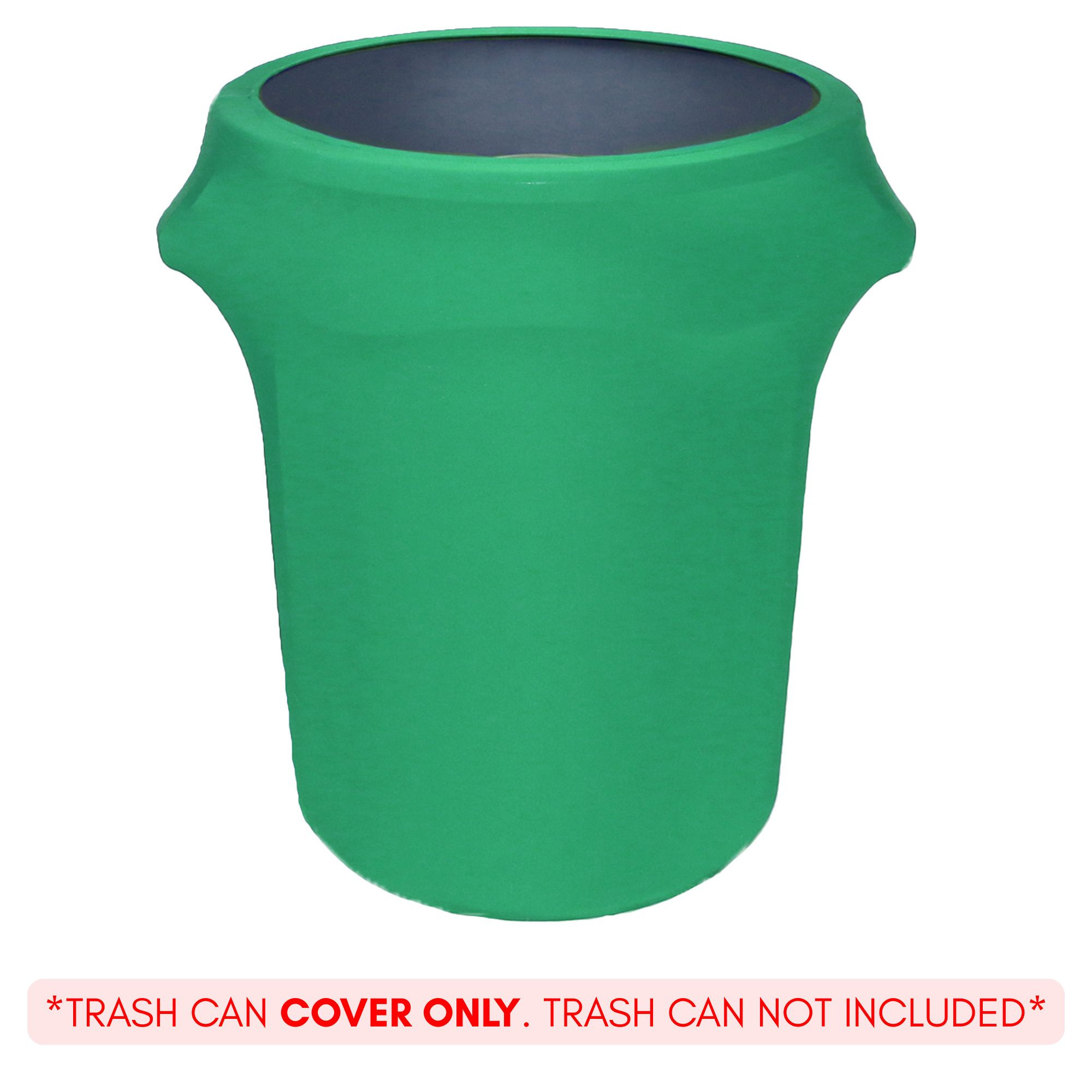 32 Gallon Spandex Trash Can/Waste Container Cover Emerald  Green