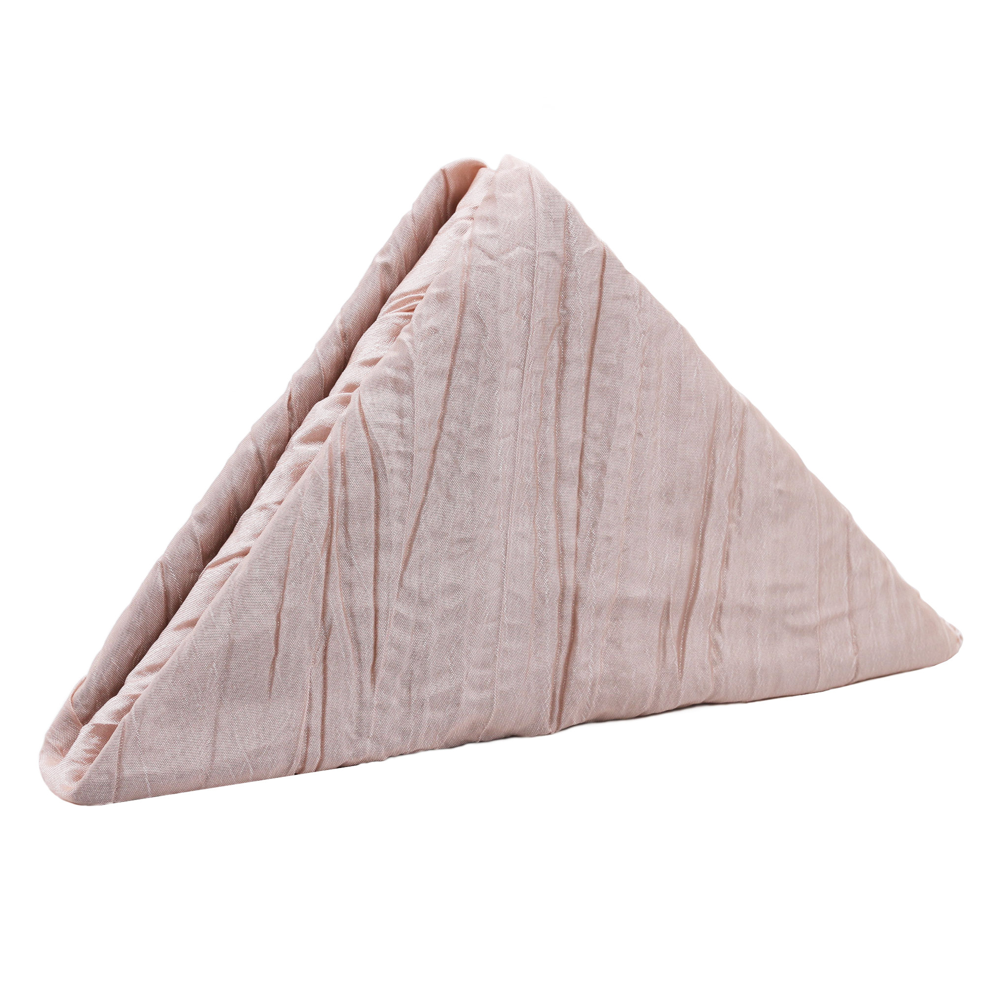20 Inch Crinkle Taffeta Cloth Napkins Blush