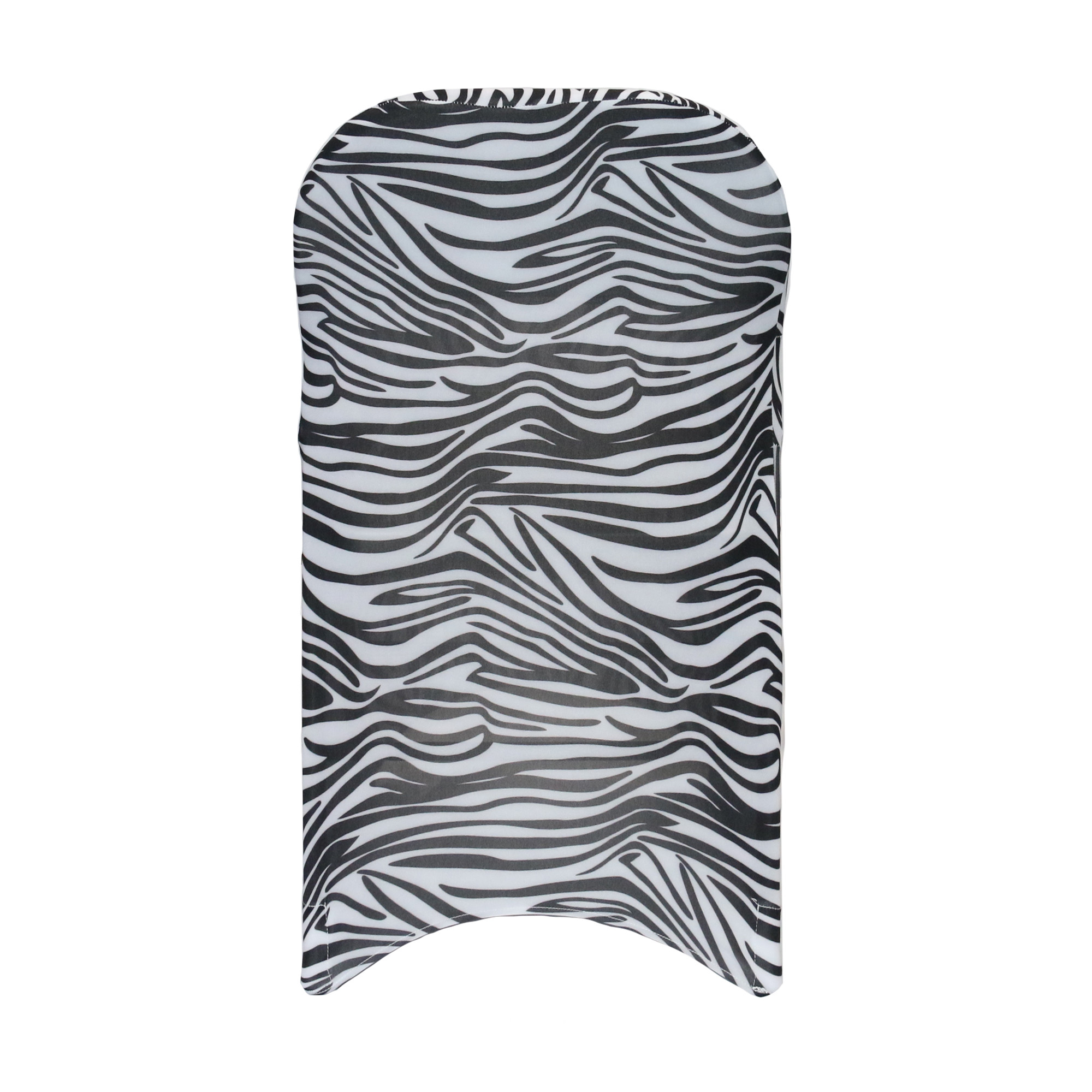Stretch Spandex Folding Chair Covers Zebra back