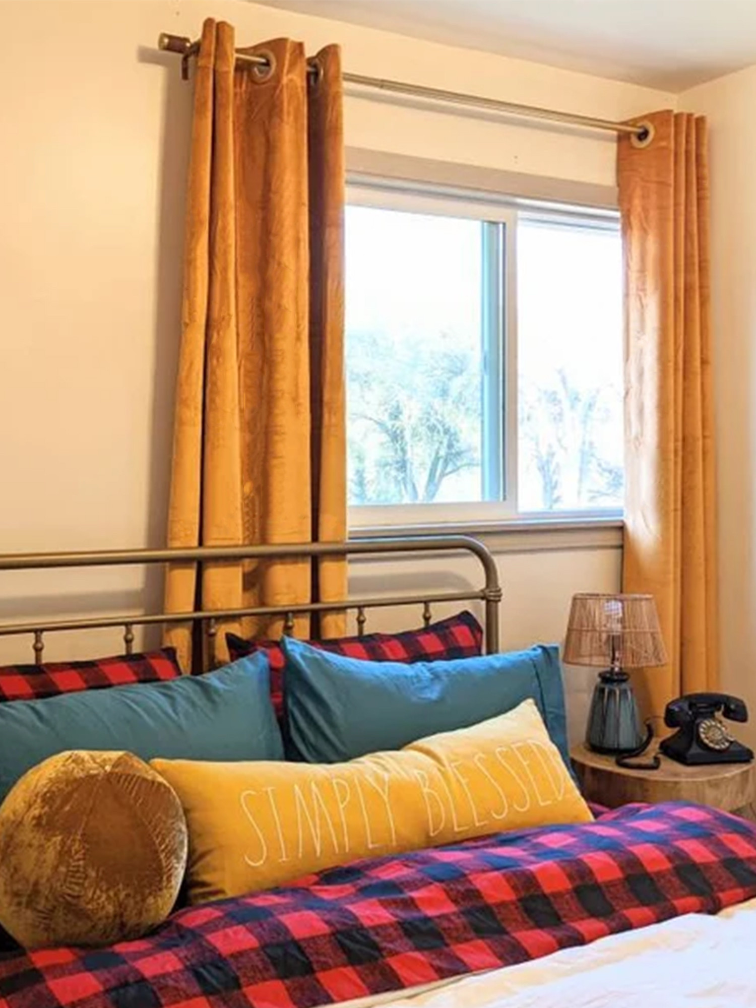 52 X 96 Inch Velvet Curtains with Grommets Gold