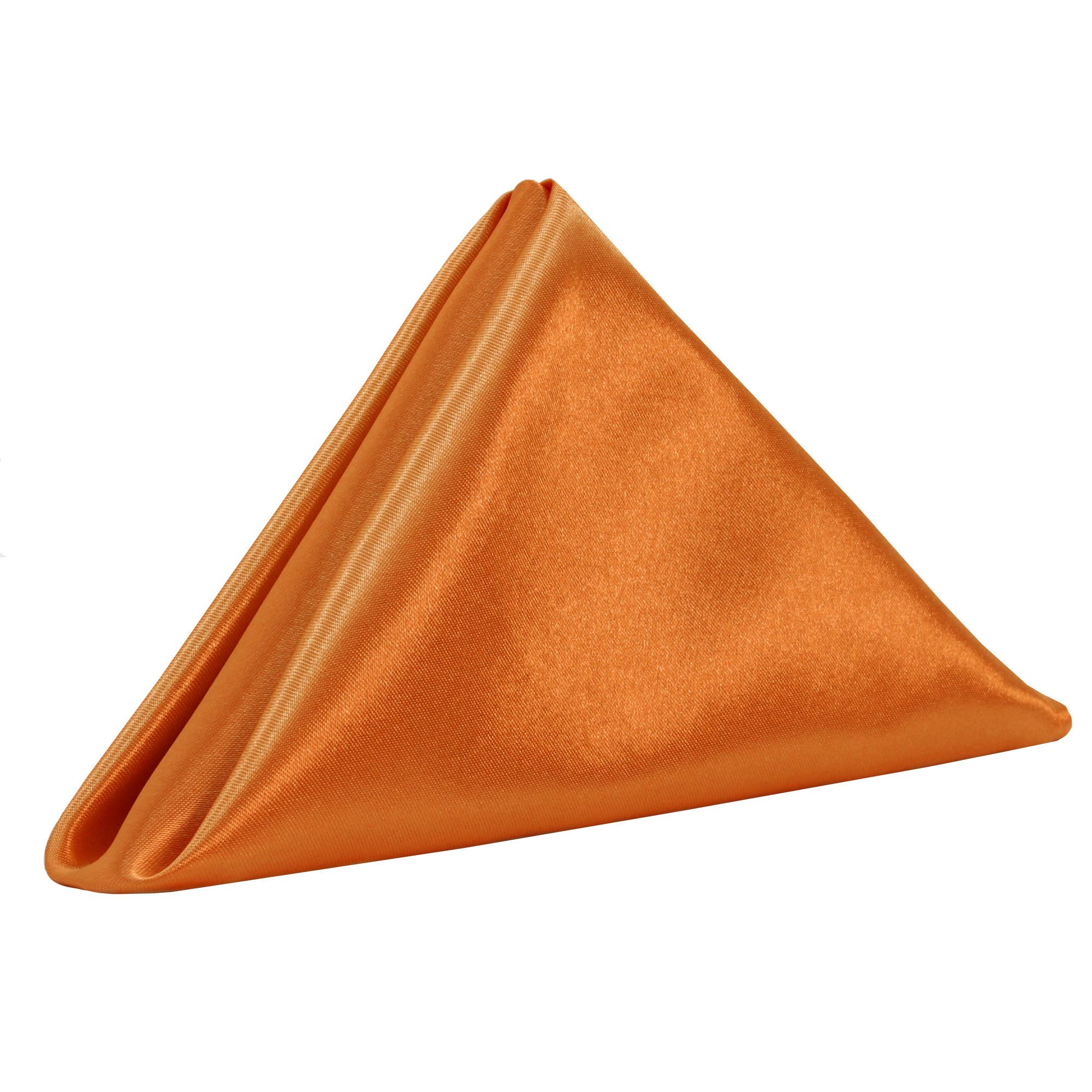 20 inch Satin Cloth Napkins Orange