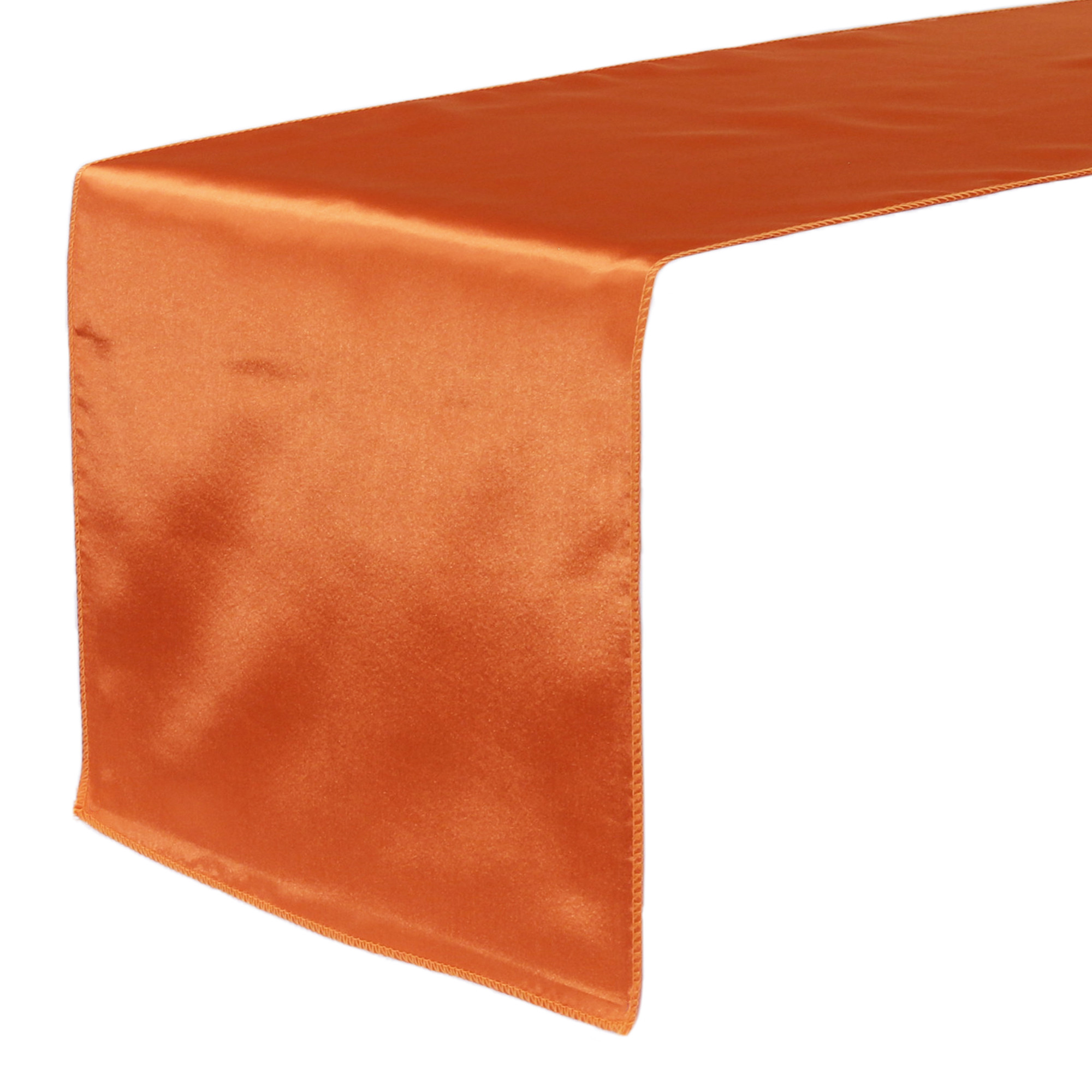 14 x 108 Inch Satin Table Runner Orange