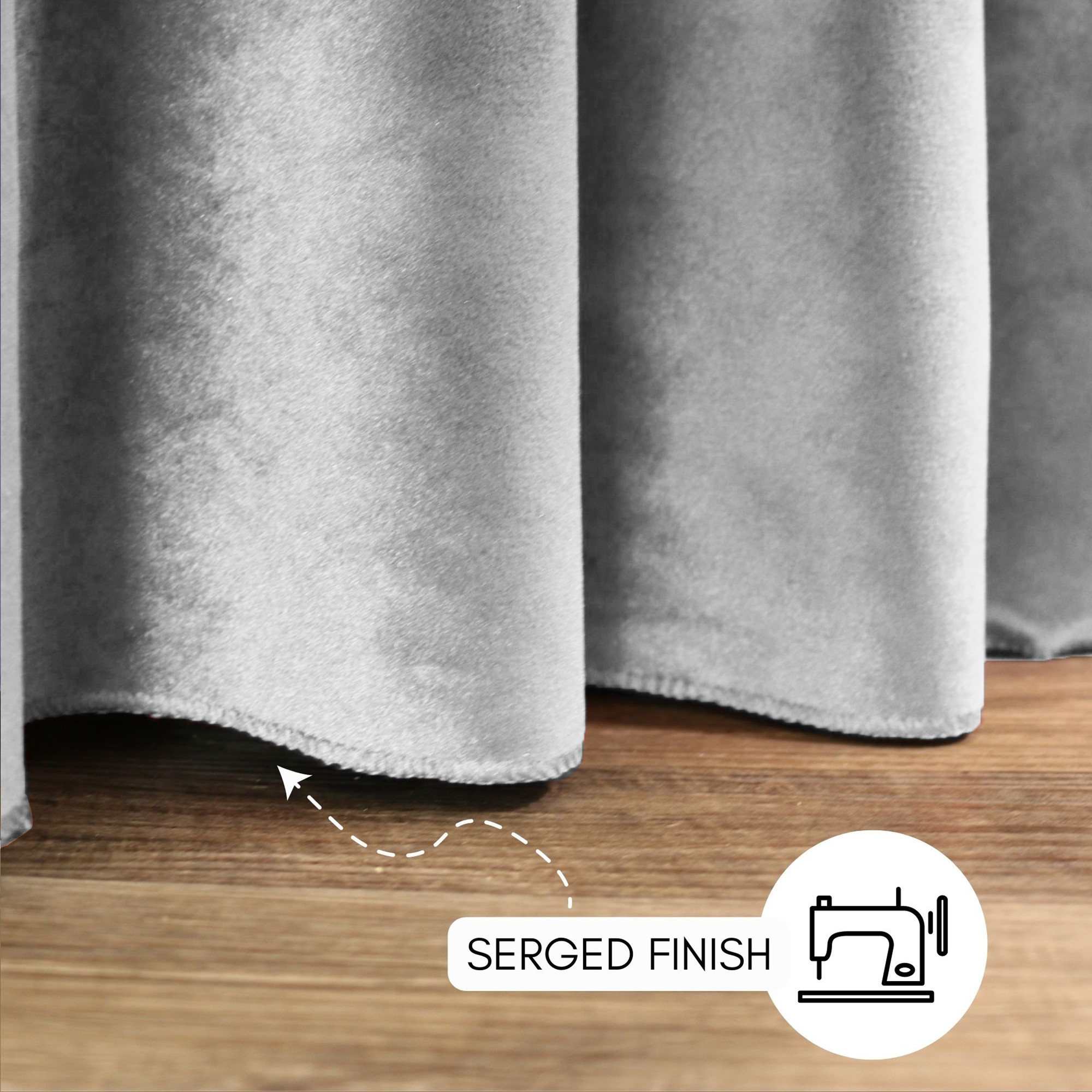 120 Inch Round Velvet Tablecloth Gray Hem