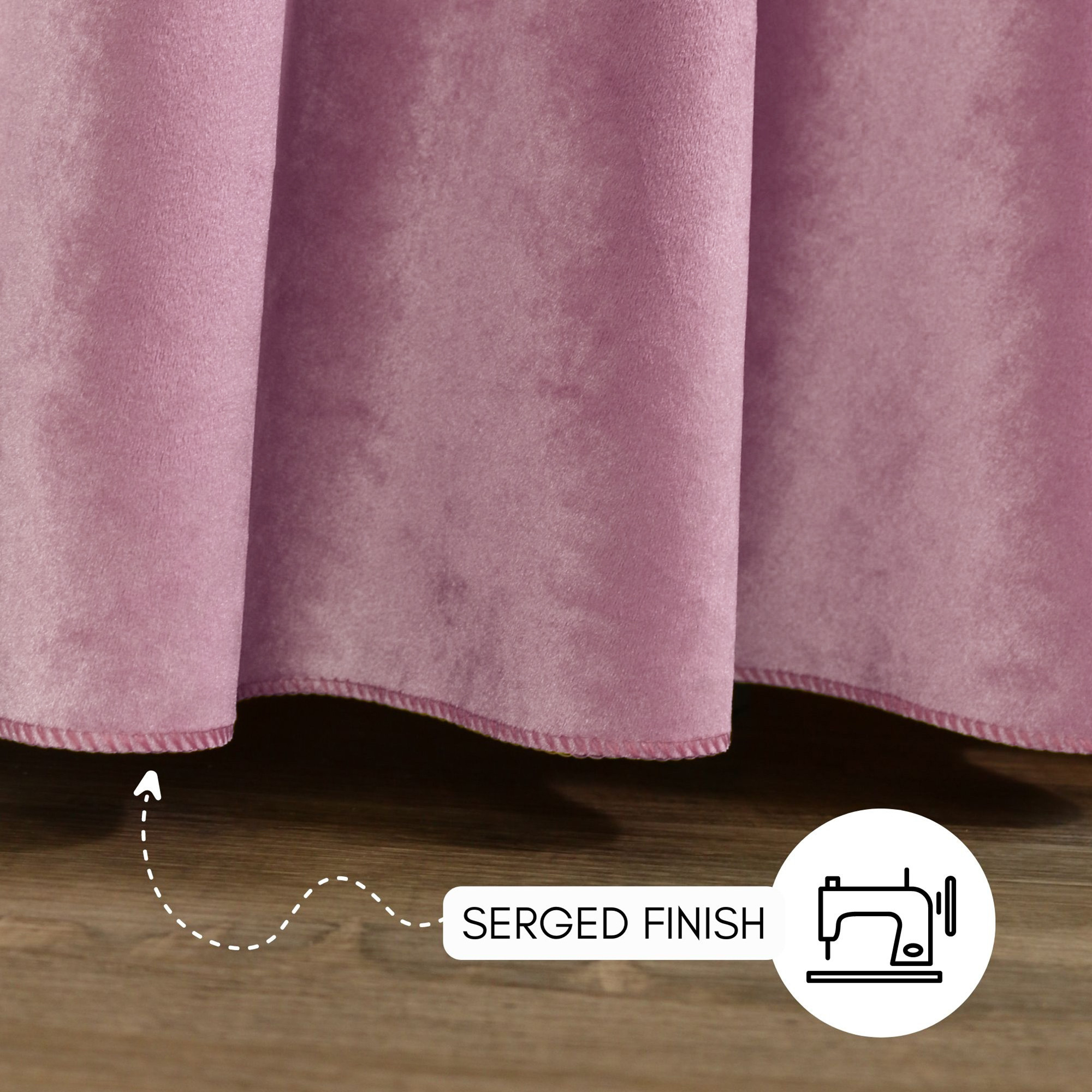 132 Inch Round Velvet Tablecloth Dusty Rose Hem