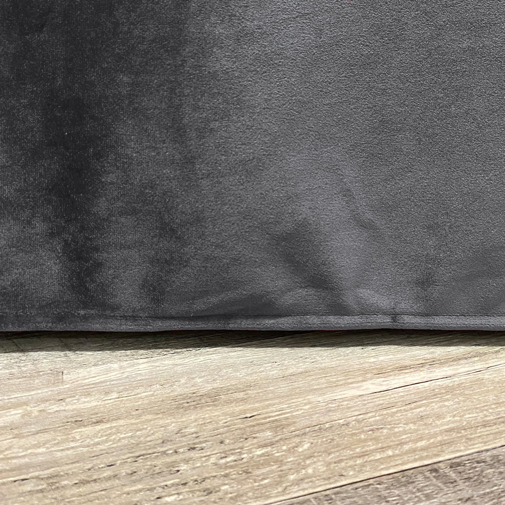 90 x 132 Inch Rectangular Velvet Tablecloth Black Hem