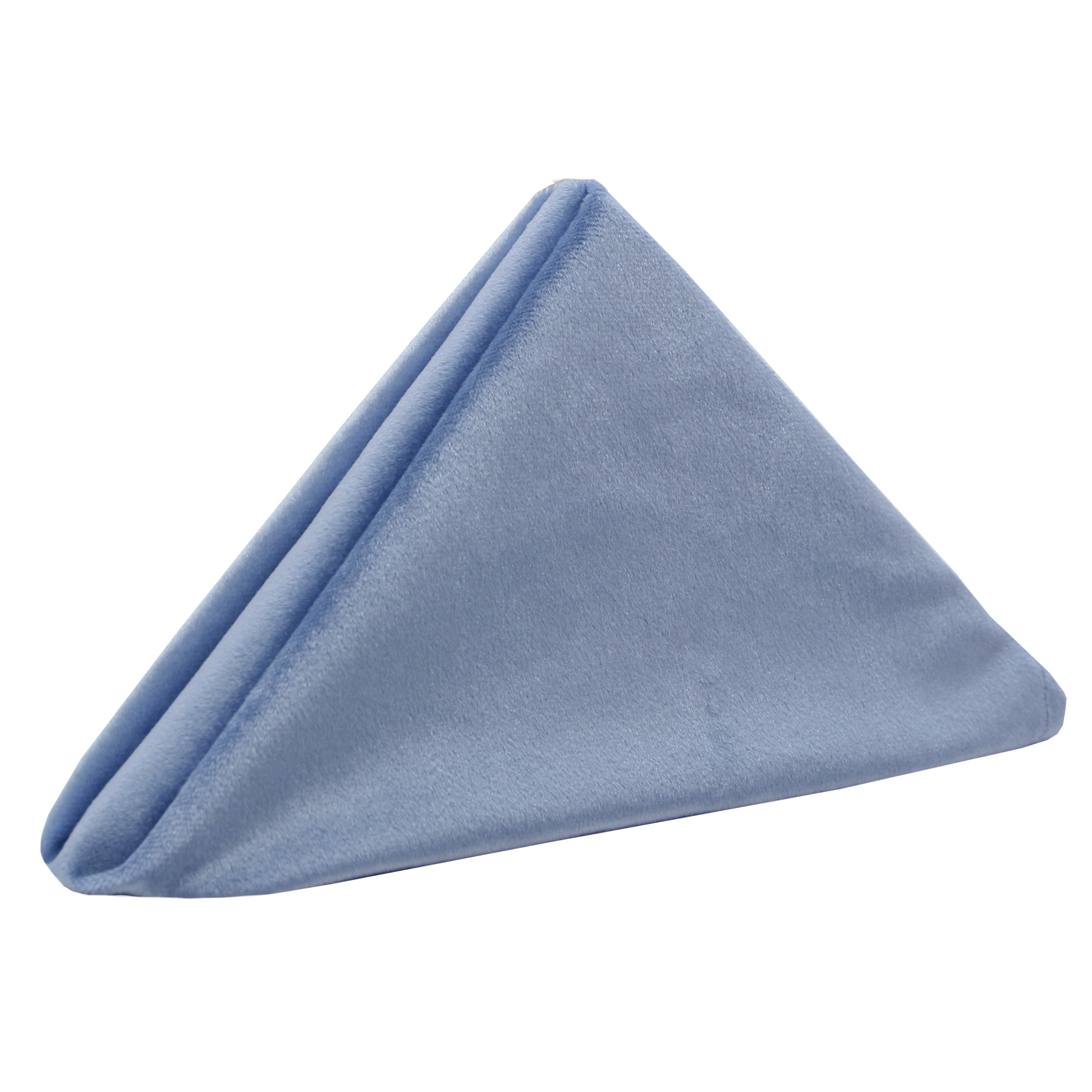 20 Inch Velvet Cloth Napkins Dusty Blue