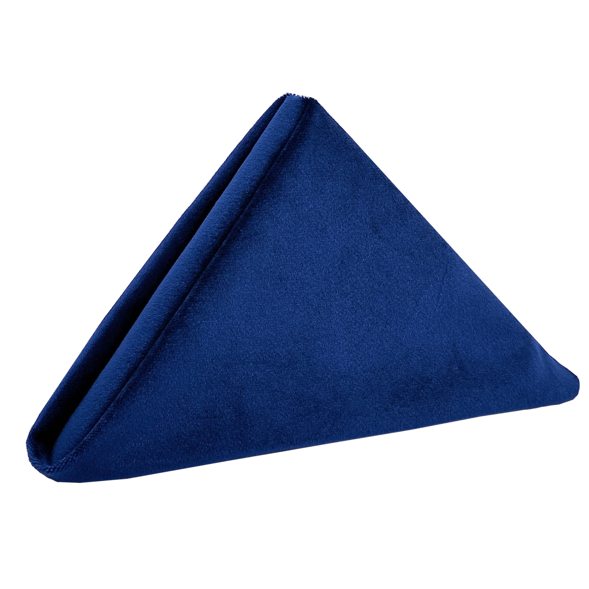 10 Pack 20 Inch Velvet Cloth Napkins Navy Blue