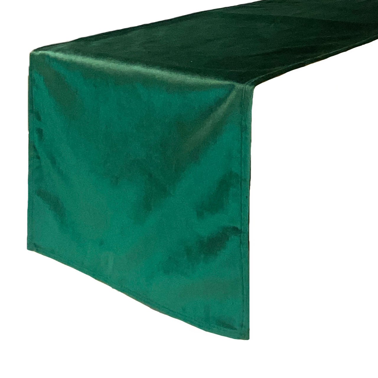 14 x 108 Inch Velvet Table Runner Emerald Green