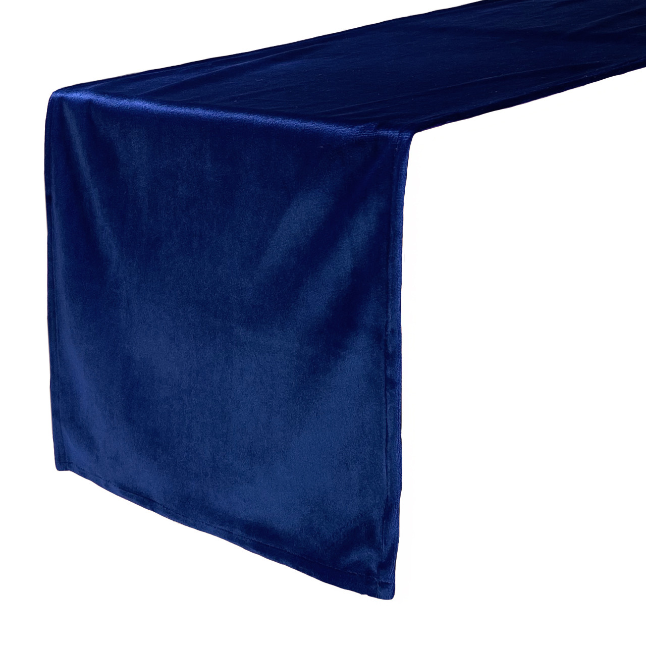 14 x 108 Inch Velvet Table Runner Navy Blue