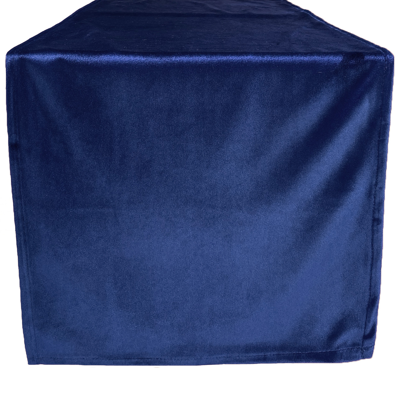 14 x 108 Inch Velvet Table Runner Navy Blue Front