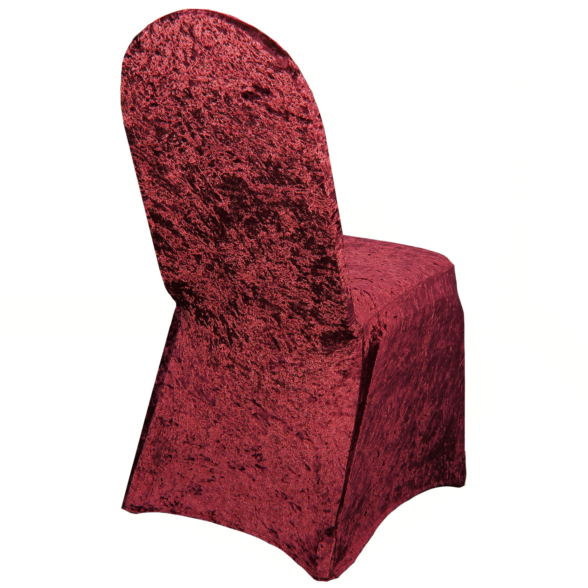 Velvet Spandex Banquet Chair Cover Burgundy black