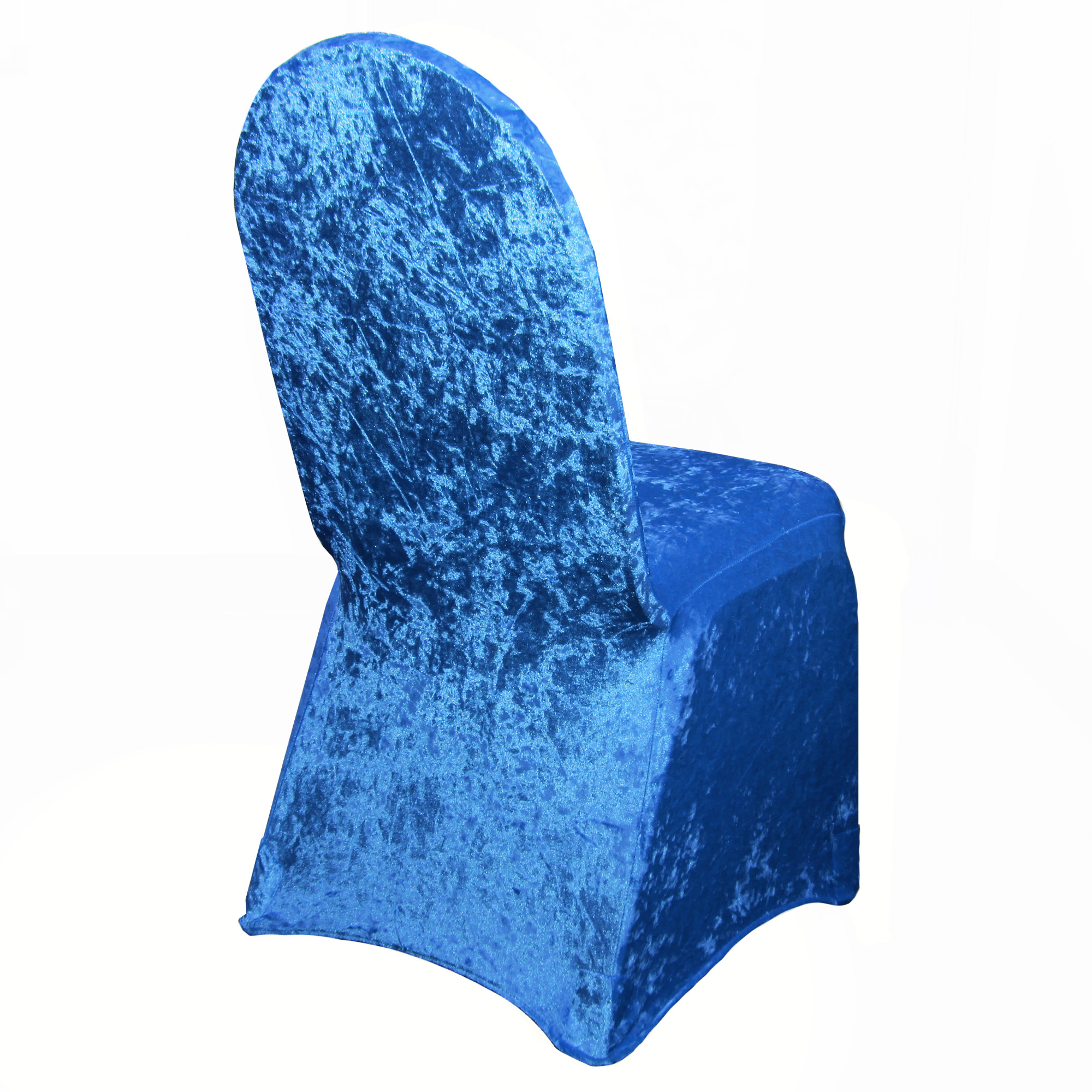 Velvet Spandex Banquet Chair Cover Royal Blue black