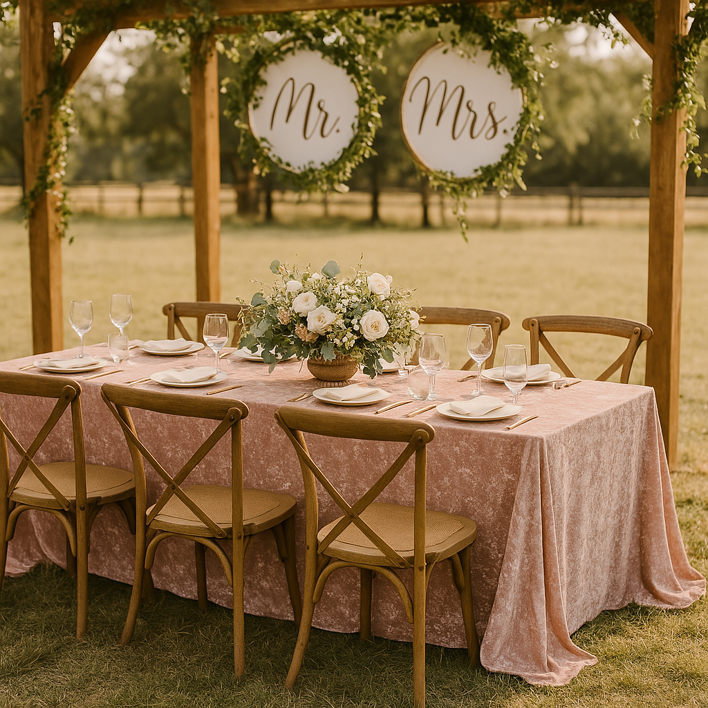 blush boho tablecloths