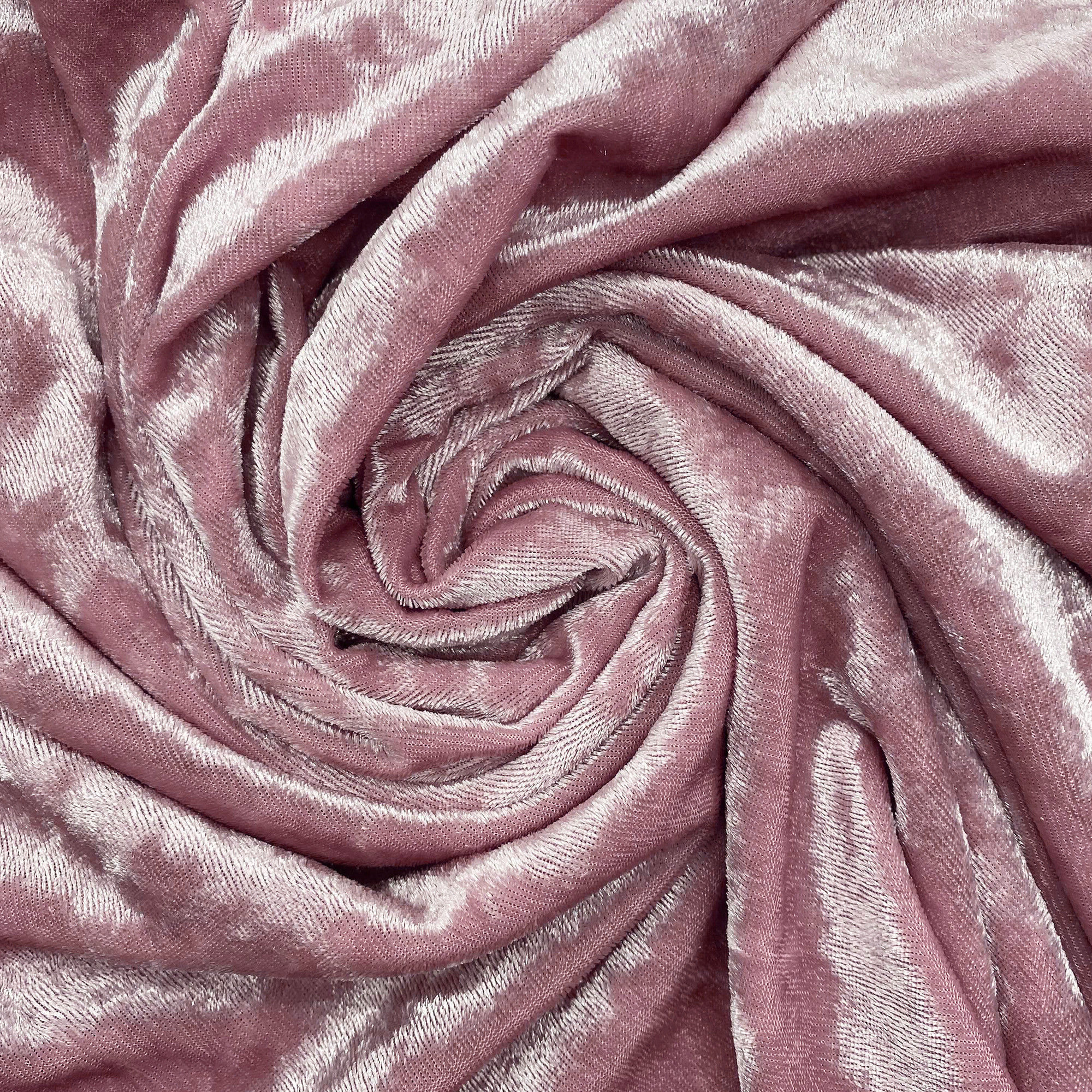 120 Inch Round Crushed Velvet Tablecloth Dusty Rose