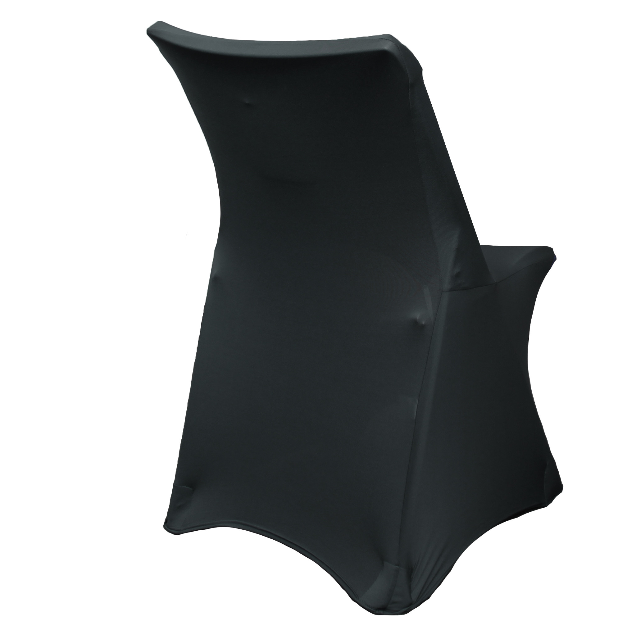 Stretch Spandex Lifetime Folding Chair Cover Black | YCC Linens
