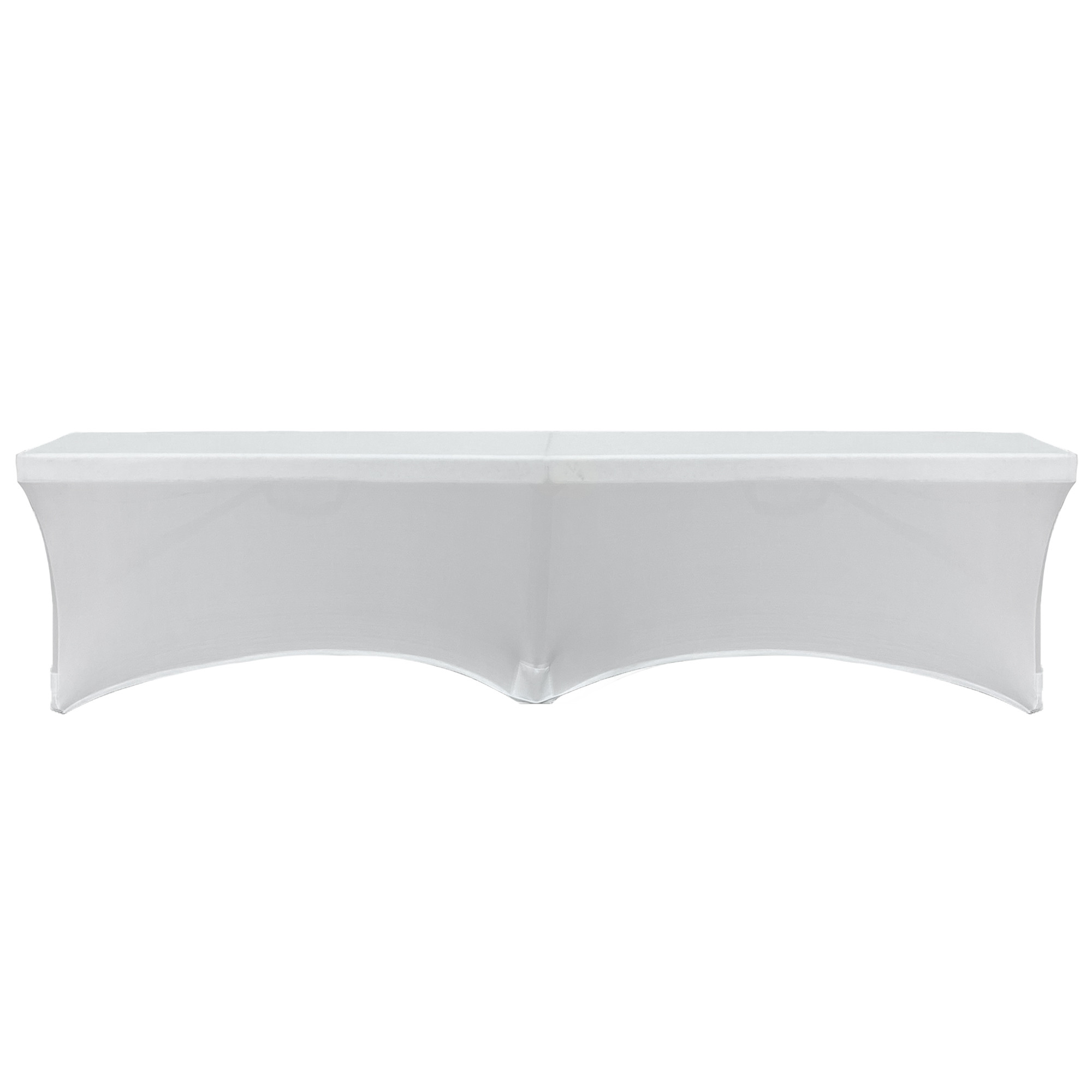 Stretch Spandex 6 ft. Lifetime Folding Bench Cover White