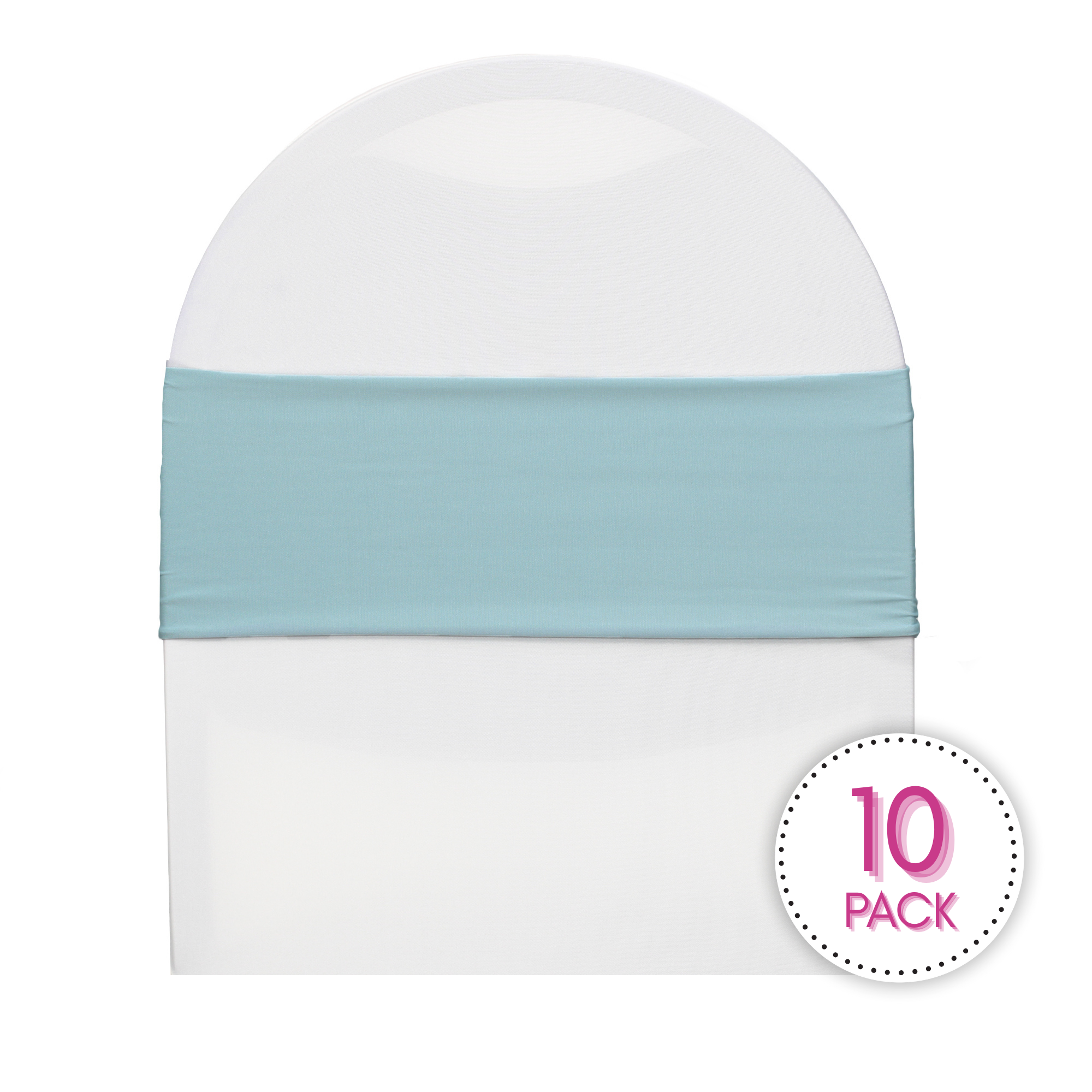 Dusty Blue Spandex Bands pack of 10