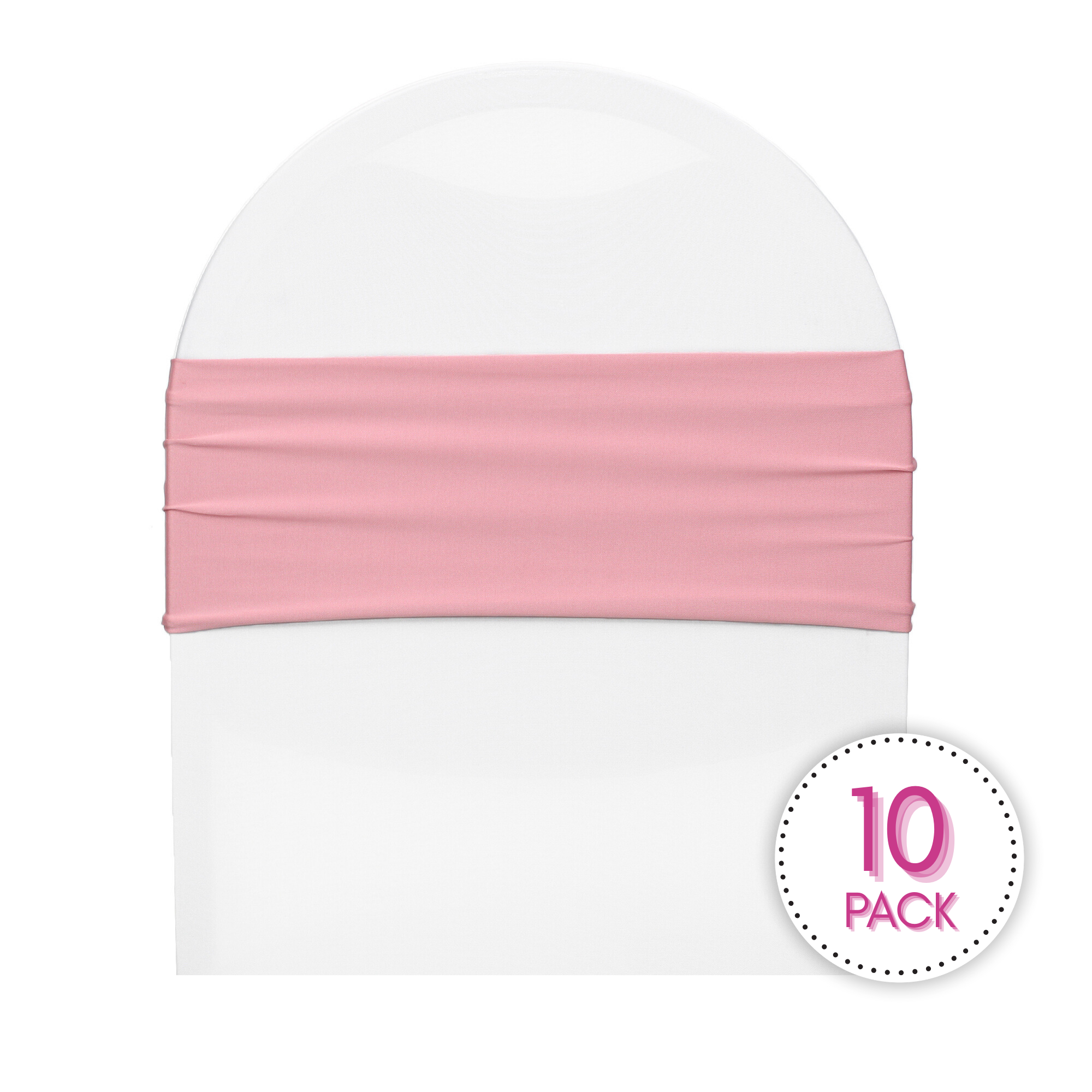 Dusty Rose spandex bands pack of 10