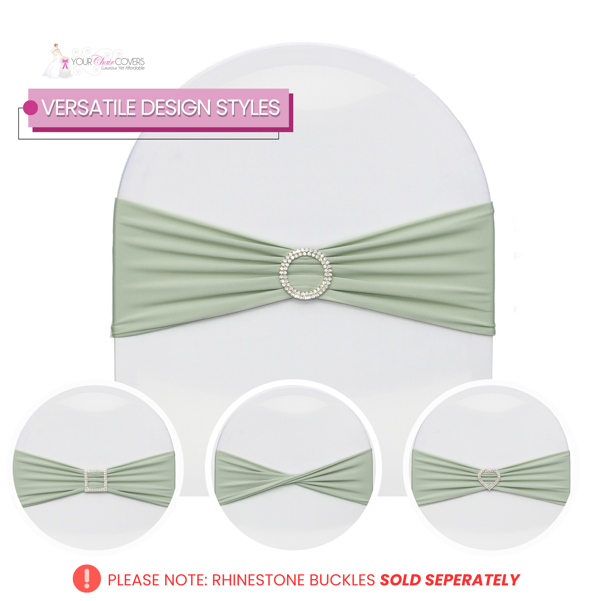 Stretch Spandex Bands Sage design