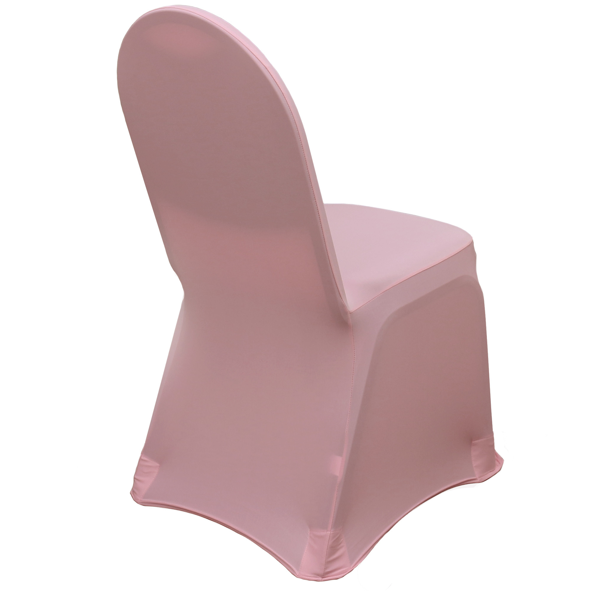 Stretch Spandex Banquet Chair Cover Dusty Rose side