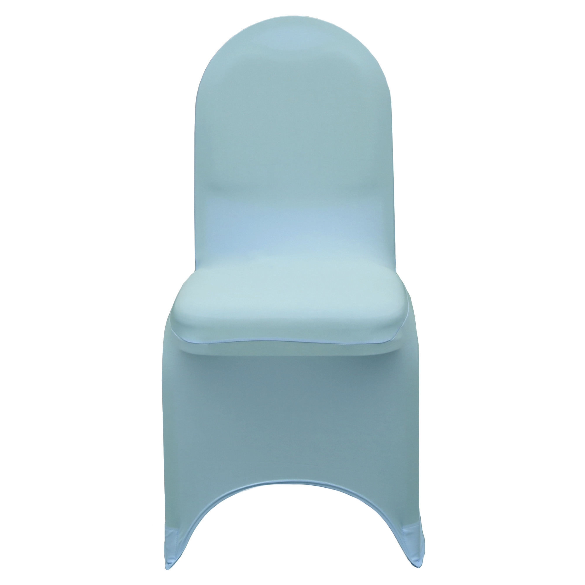 Stretch Spandex Banquet Chair Cover Light Blue front