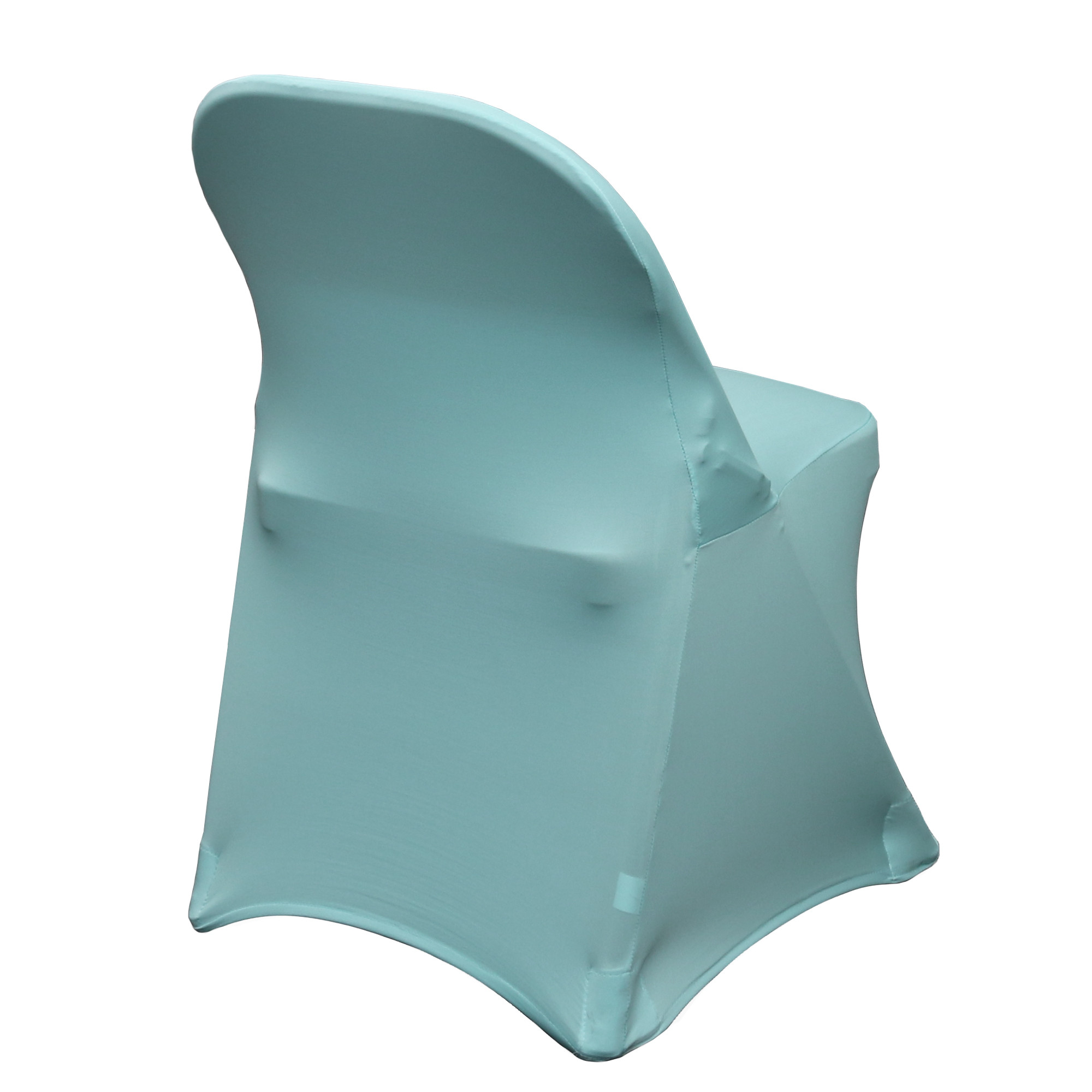 Stretch Spandex Folding Chair Cover Dusty Blue side