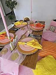 20 Inch Polyester Cloth Napkins Canary Yellow lifestyle