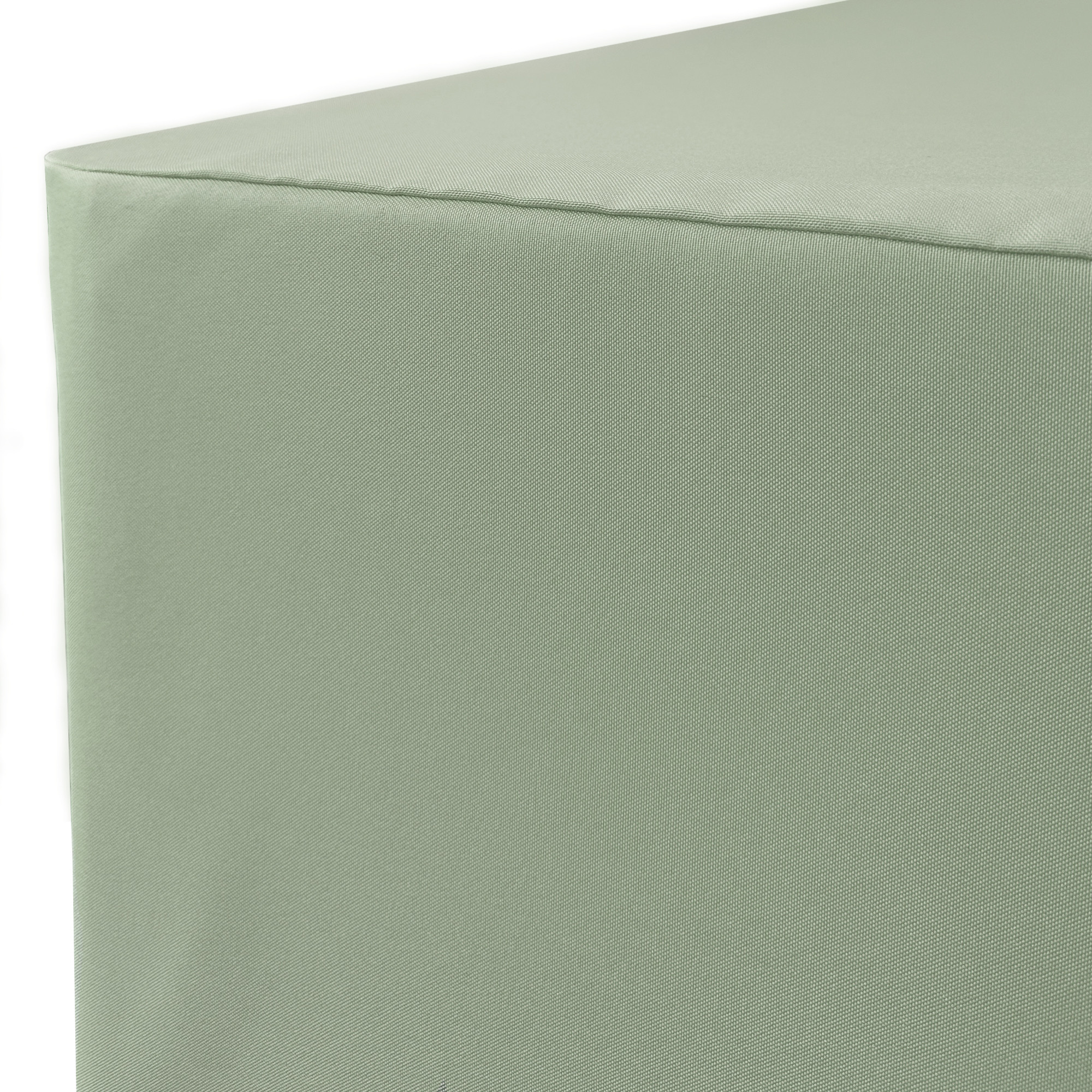 8 ft. Fitted Polyester Tablecloth Rectangular Sage corner