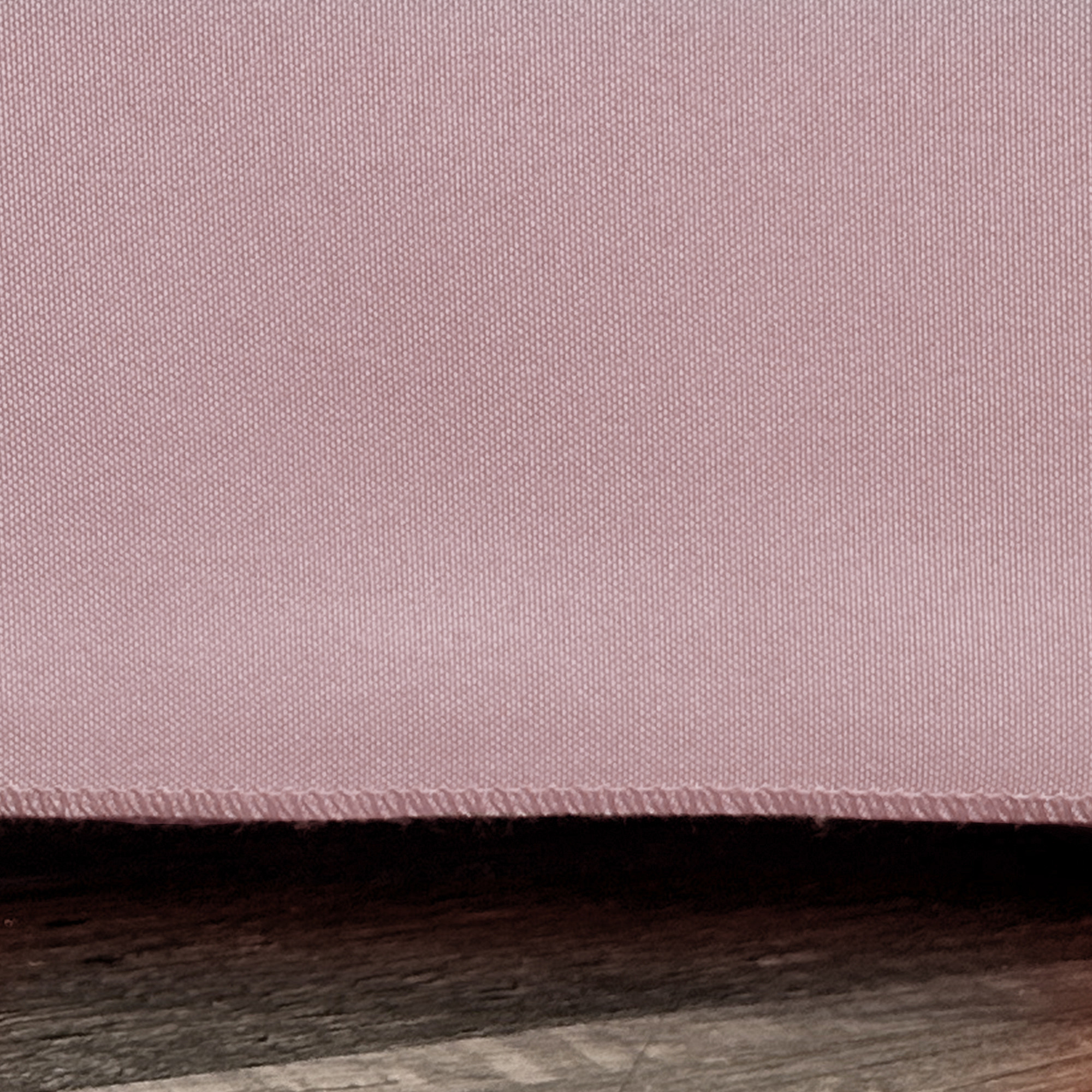 8 ft. Fitted Polyester Tablecloth Rectangular Dusty Rose hem
