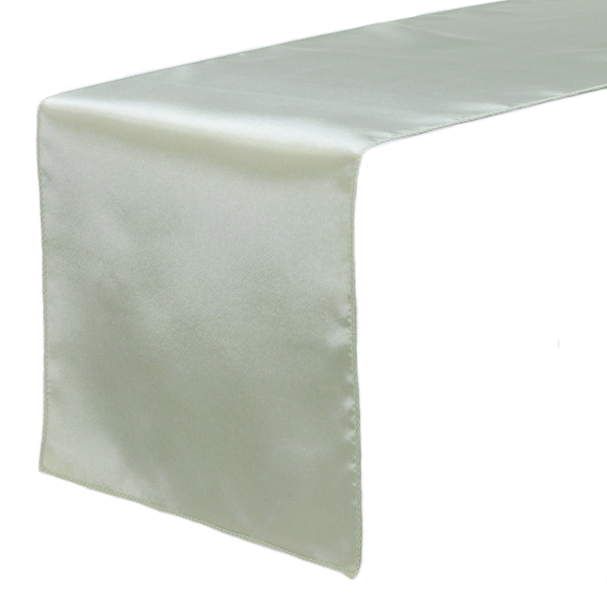 14 x 108 Inch Satin Table Runner Sage