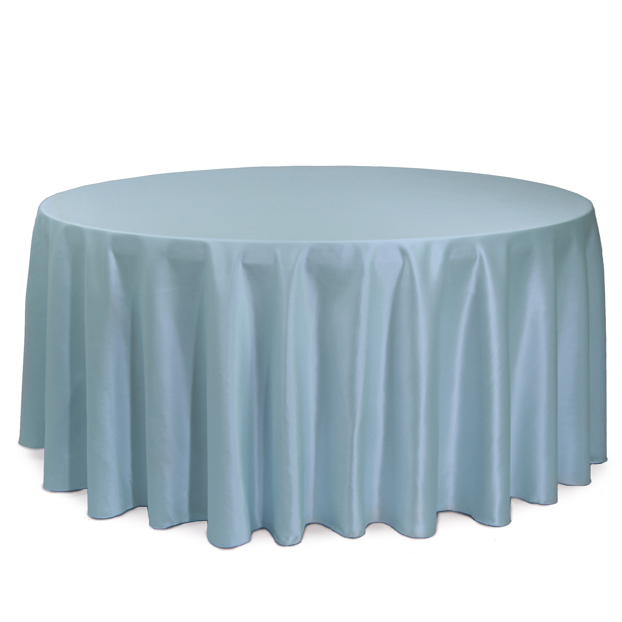 132 Inch Round L'amour Tablecloth Dusty Blue